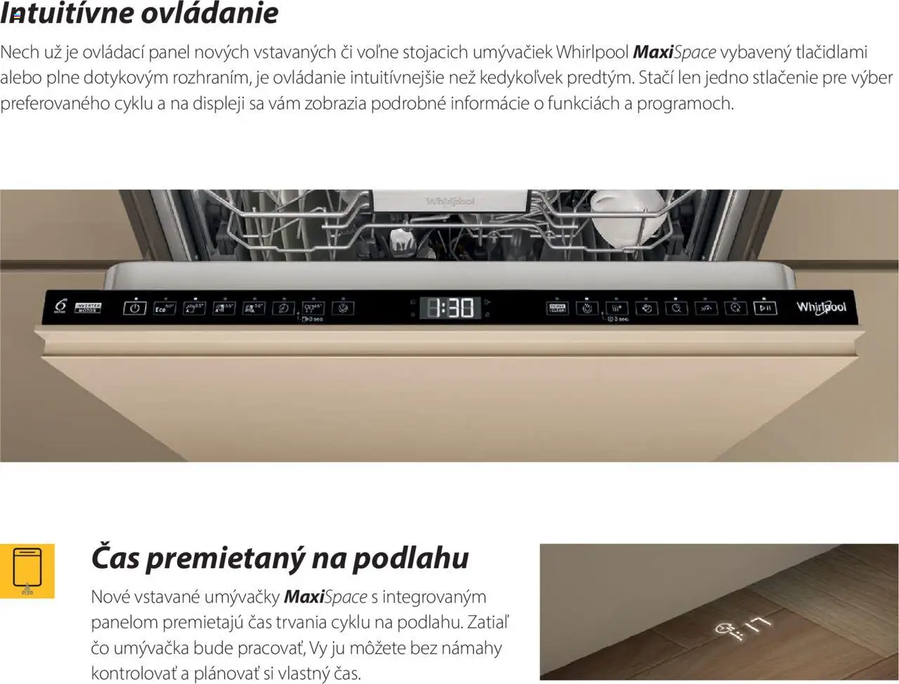 Whirlpool Nové vstavané a voľne stojace modely umývačiek │ platný od 01.01.2025 | Strana: 10 | Produkty: Umývačka
