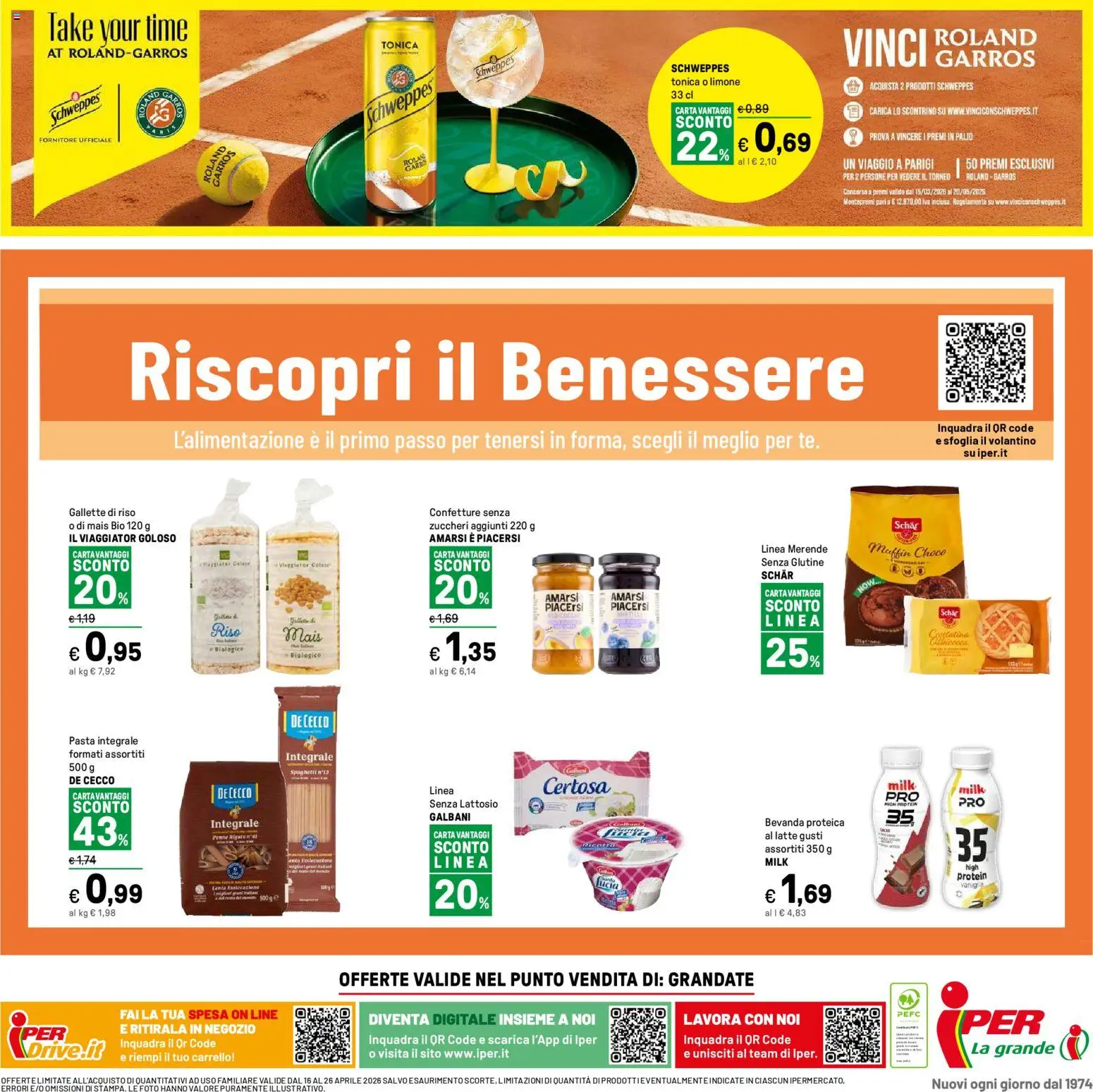 Volantino Iper del 16.04.2026 | Pagina: 40 | Prodotti: Pasta, Carrello, Mais, Penne