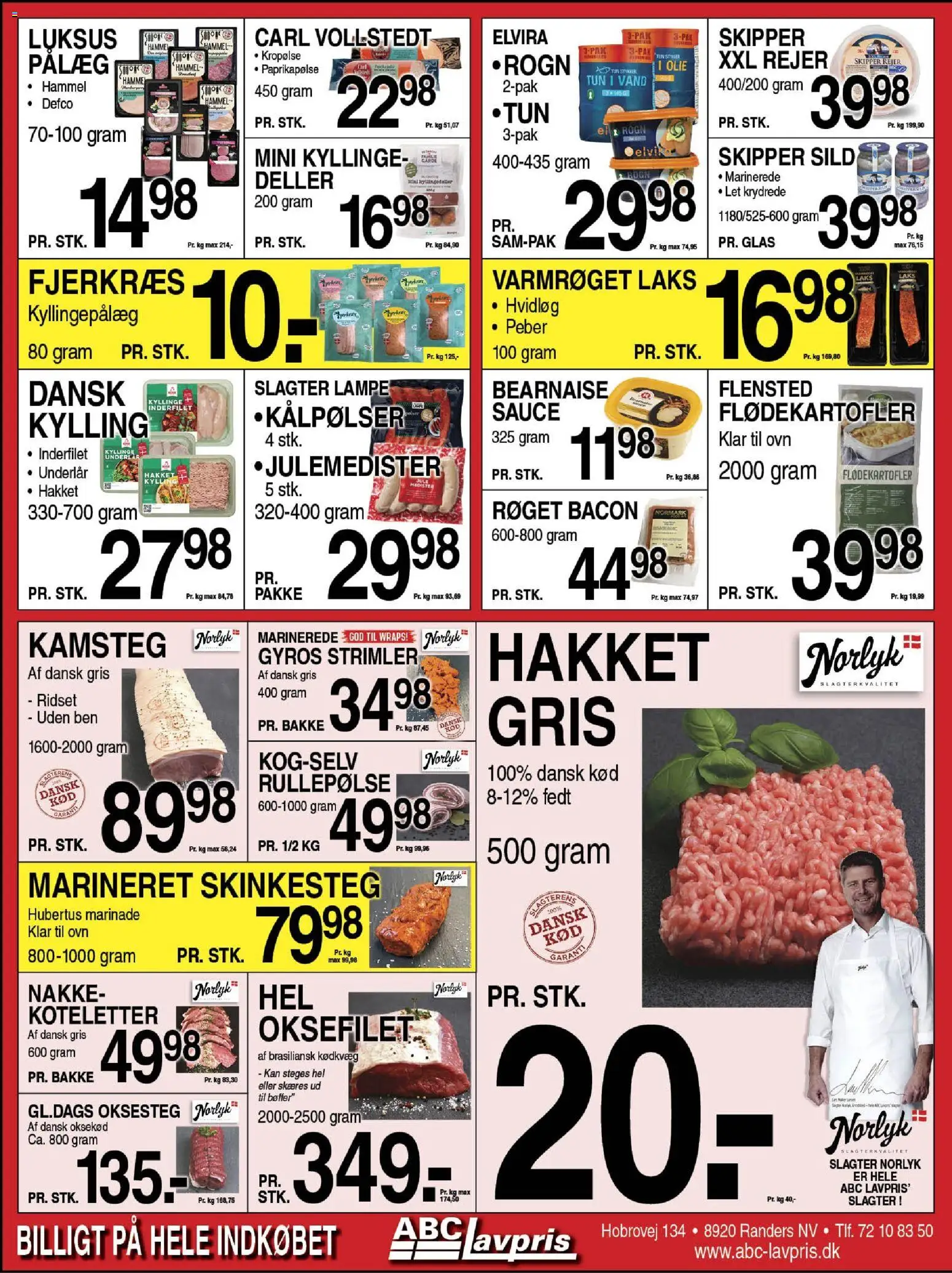 Abc Lavpris tilbudsavis – gyldig fra 19.11.2025 | Side: 3 | Produkter: Pålæg, Rullepølse, Sild, Bacon