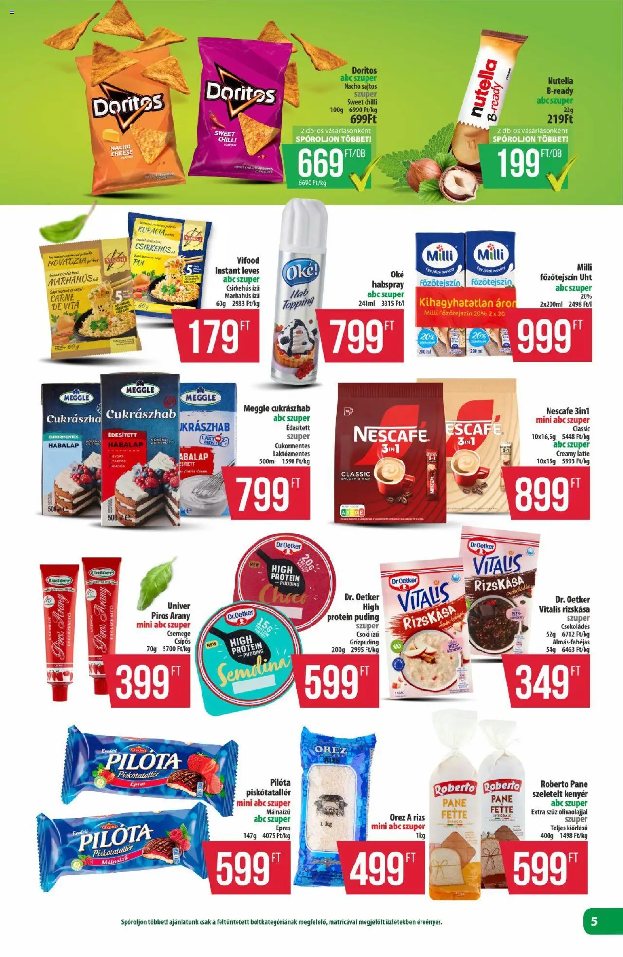 COOP akciós ujság - amely érvényes a következő dátumtól: 28.08.2025 | Oldal: 5 | Termékek: Kenyér, Rizs, Marhahús, Ételízesítő