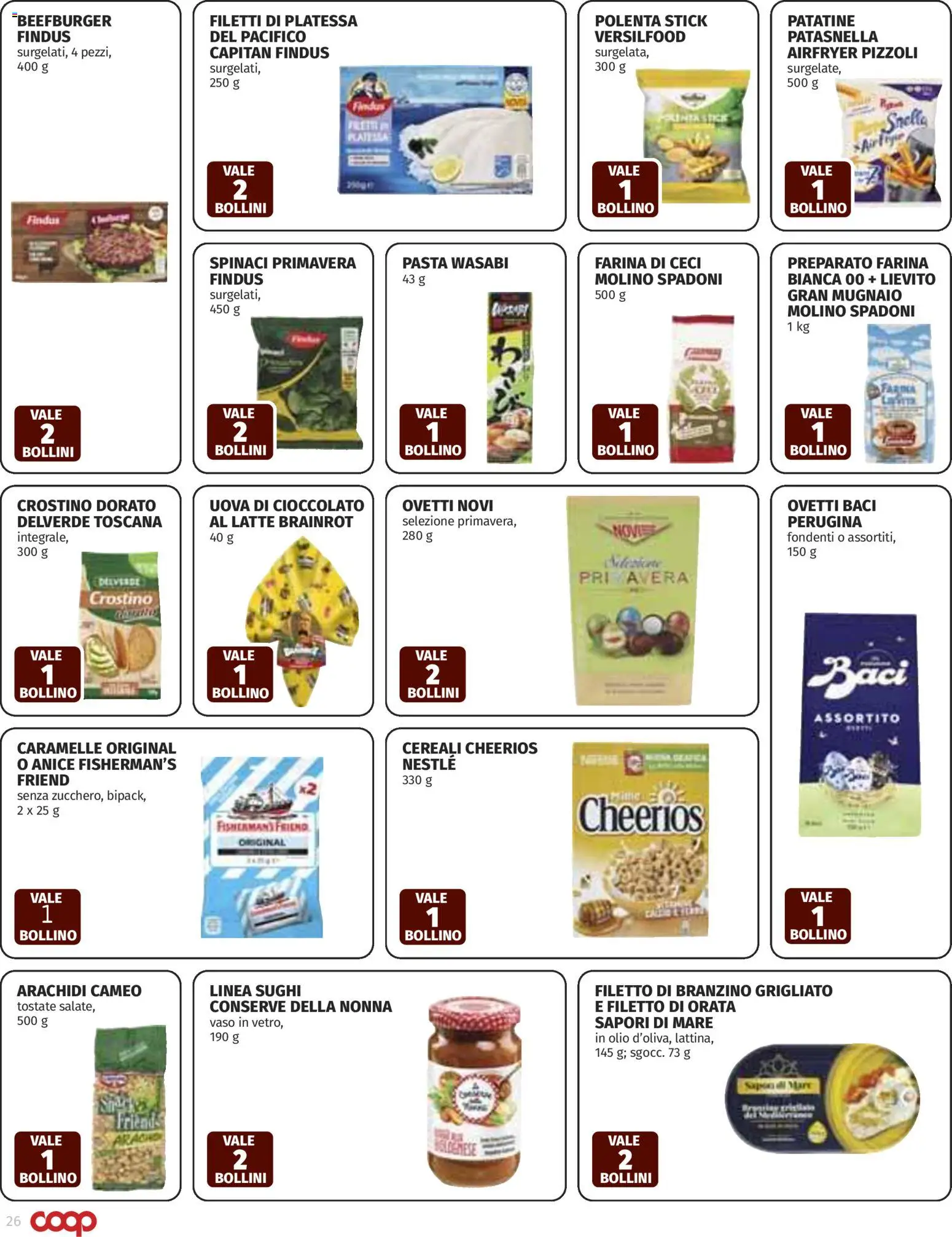 Volantino COOP del 12.03.2026 | Pagina: 26 | Prodotti: Patatine, Ceci, Farina, Vaso