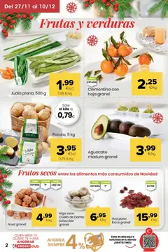 Vista previa Eroski - Miramos por ti válido desde el 27.11.2025 | Página: 2 | Productos: Frutos secos, Té, Κούβα