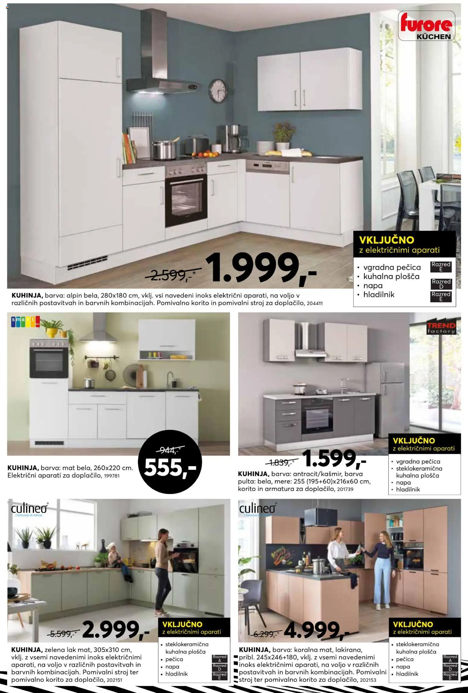 Novi Dipo katalog ponudbe – veljaven od 25.11.2025 | Stran: 8 | Izdelki: Hladilnik, Pecica, Vgradna pečica, Zelena