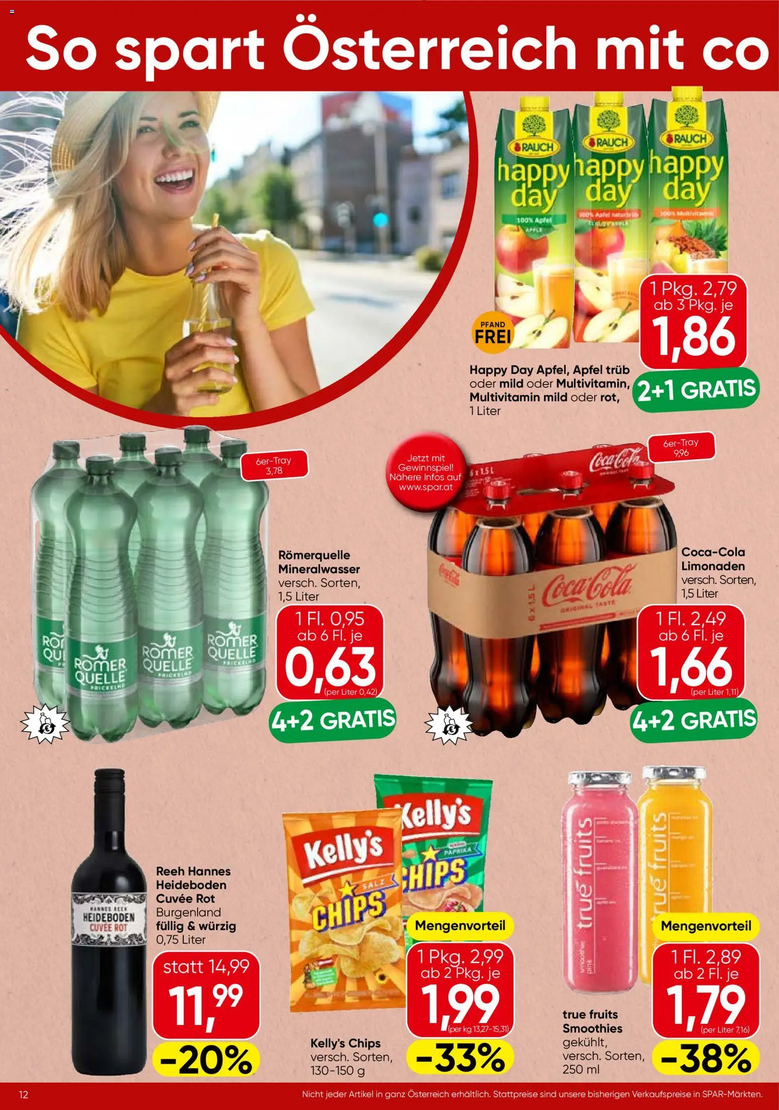 Spar Flugblatt - Tirol gültig ab 23.04.2026 | Seite: 12 | Produkte: Chips, Salz, Äpfel, Papier blanc