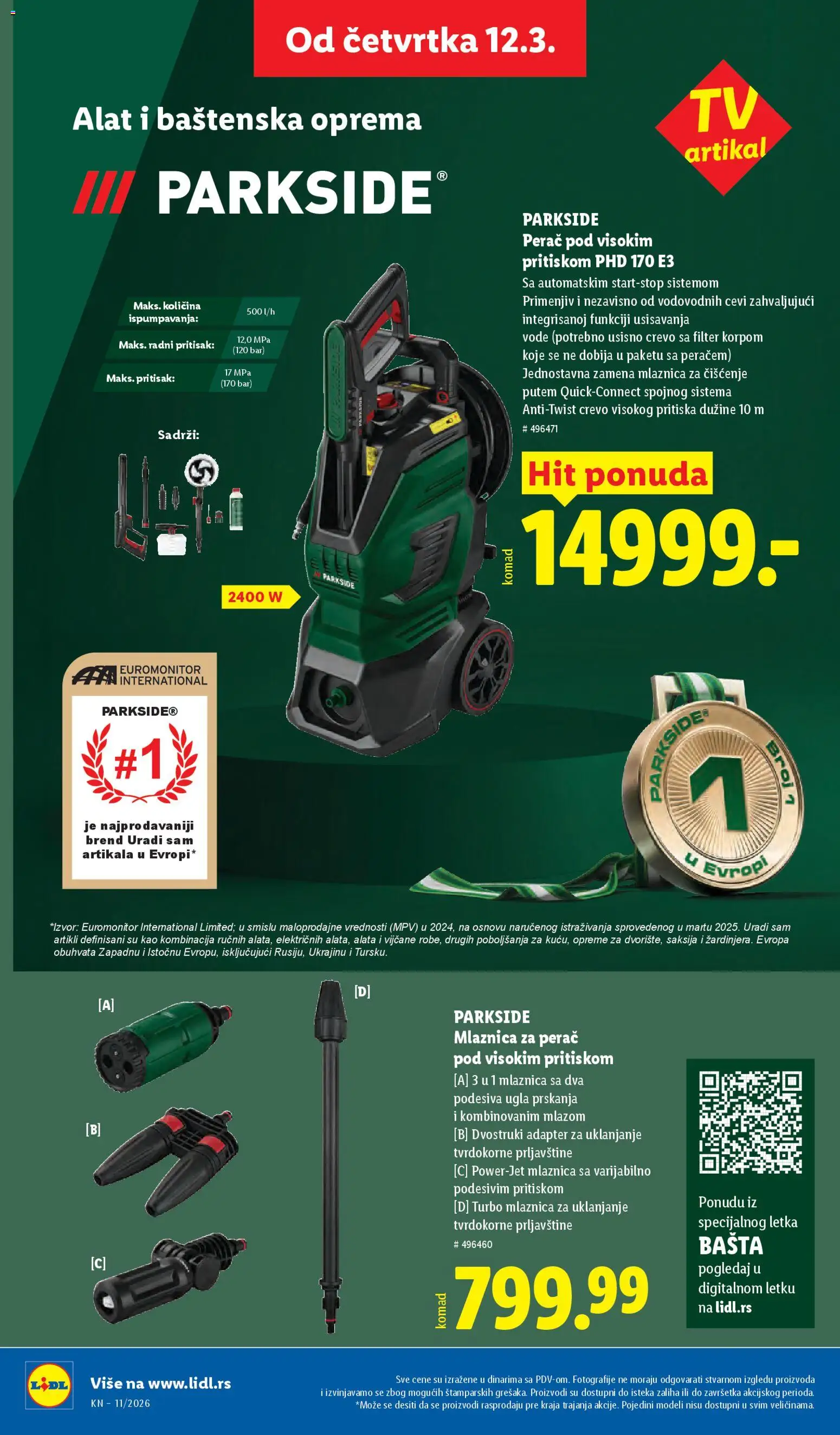 Lidl katalog - važi od 12.03.2026 | Strana: 62 | Proizvode: Parkside, Saksija, Adapter