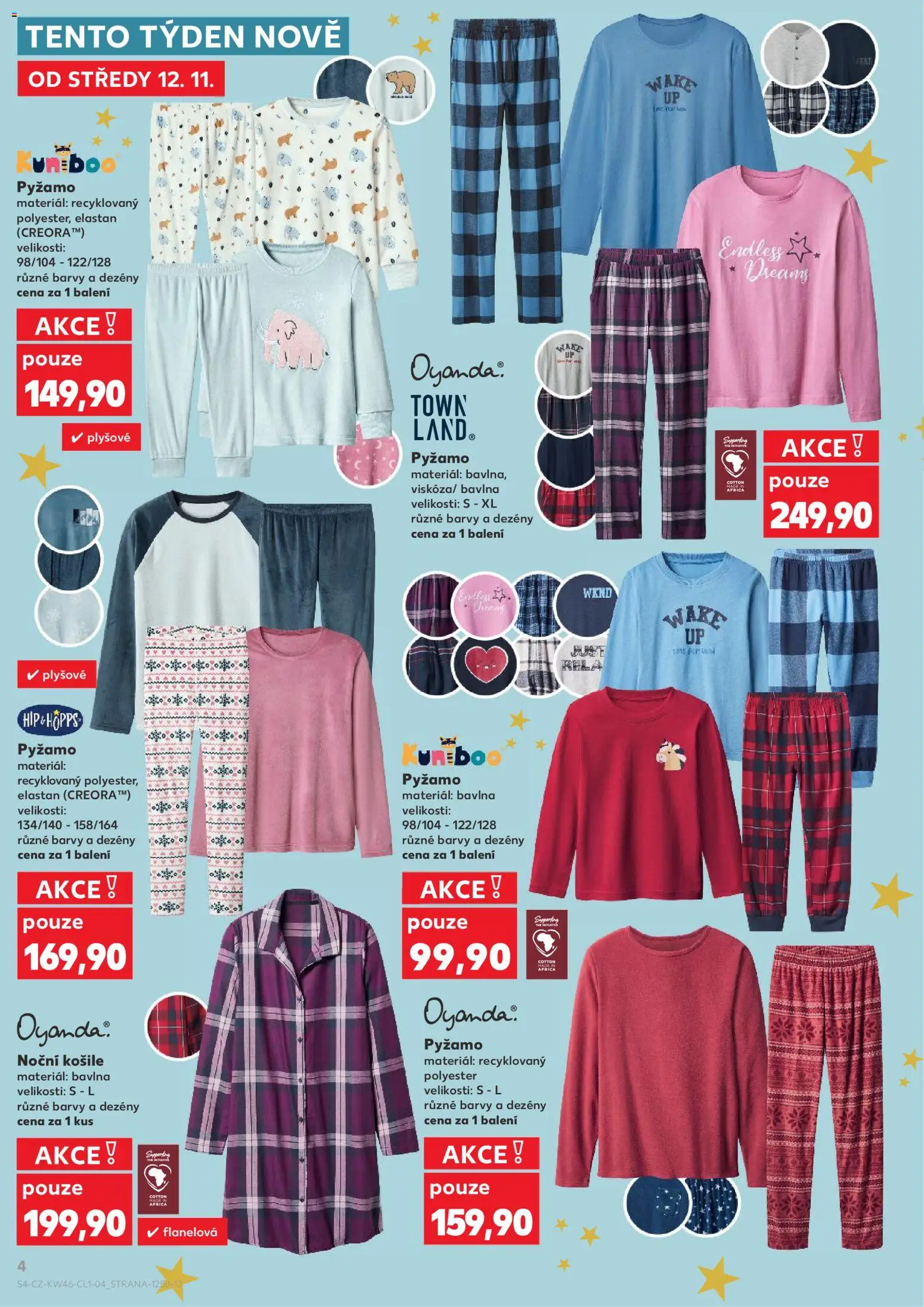 Kaufland leták - Liberec od 12.11.2025 | Strana: 4 | Produkty: Košile, Pyžamo, Barvy, Noční košile