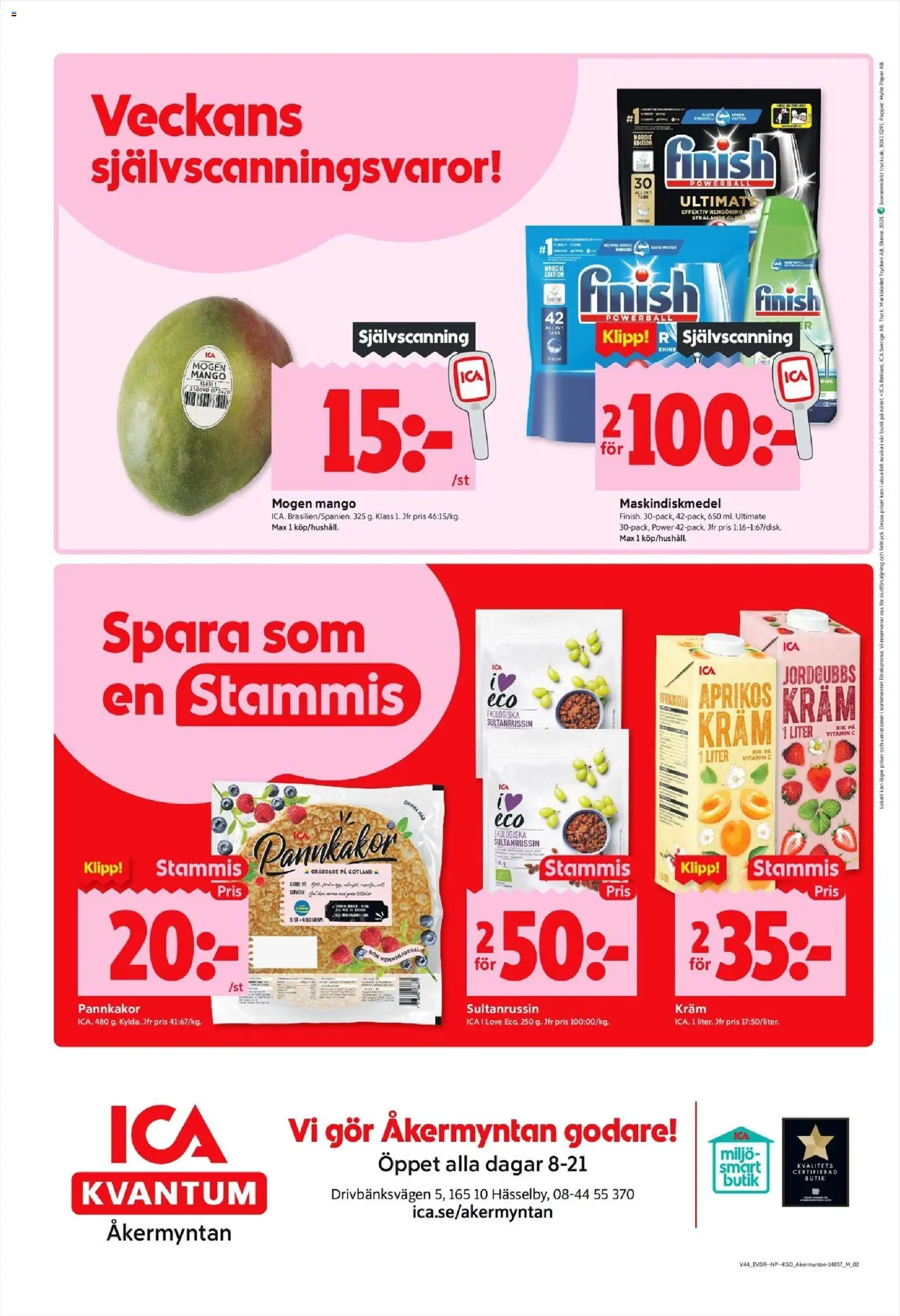 ICA Kvantum reklamblad aktuell från 27.10.2025 | Sida: 10 | Produkter: Papper, Kräm, Mango