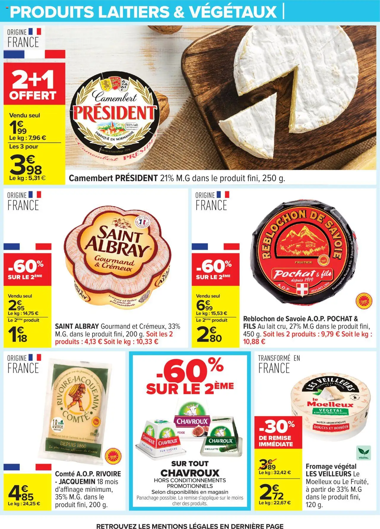  | Page: 18 | Produits: Reblochon, Lait, Fromage, Camembert