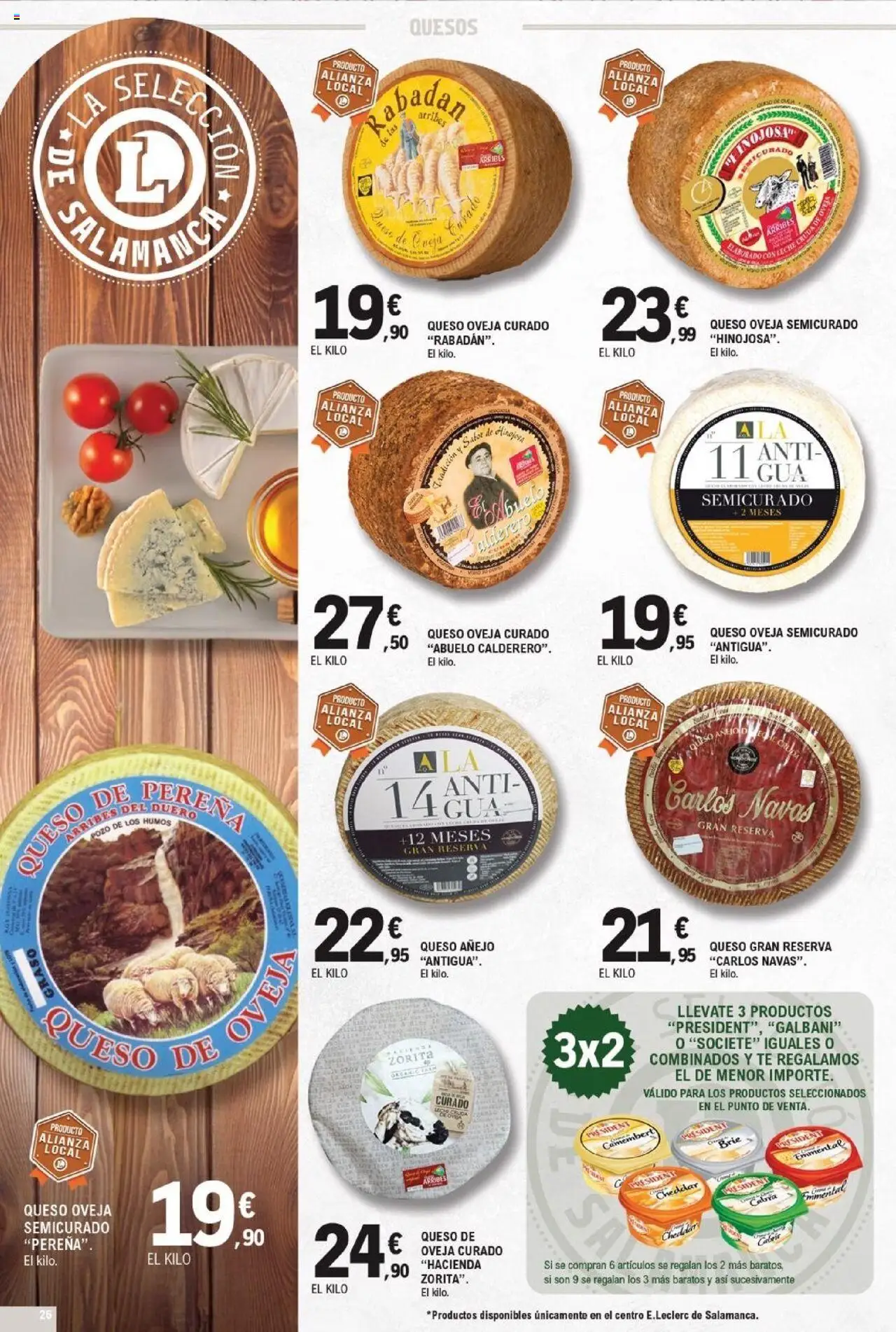 E.Leclerc folleto │ válido desde el 24.09.2025 | Página: 26 | Productos: Queso, Té