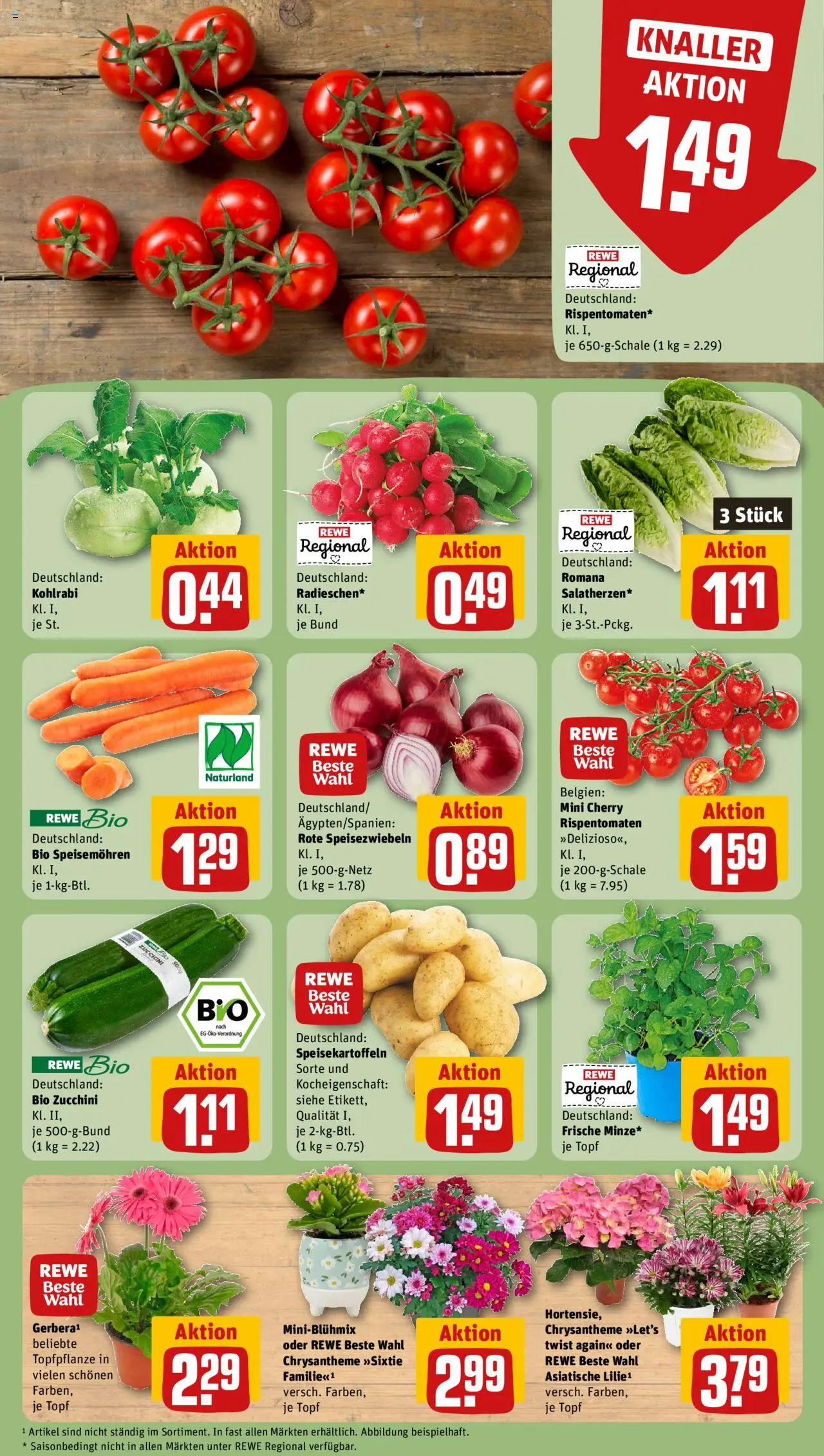 Rewe Prospekt 	 - gültig ab dem 04.08.2025 | Seite: 7 | Produkte: Kohlrabi, Zucchini