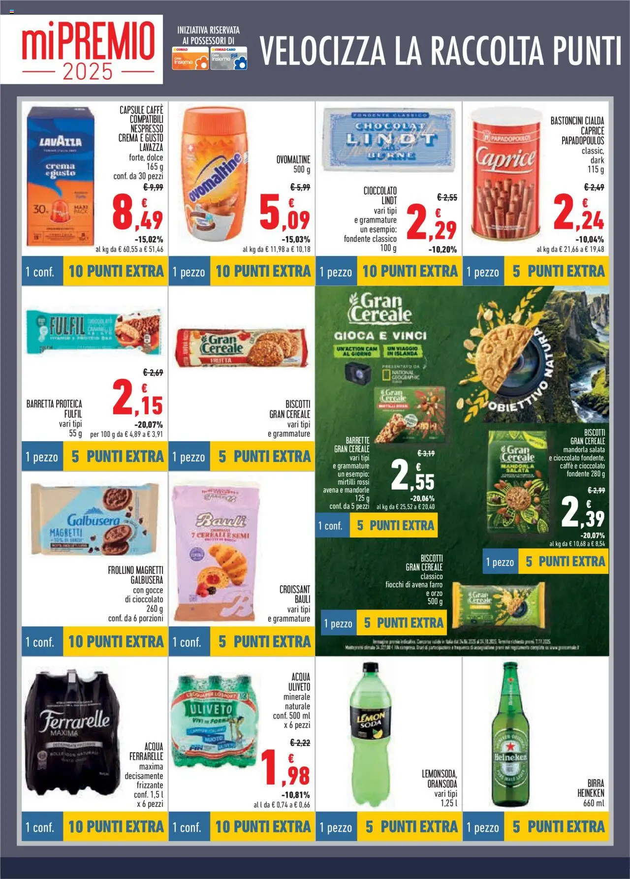 Volantino Conad del 14.08.2025 | Pagina: 6 | Prodotti: Crema, Acqua, Lavazza, Heineken