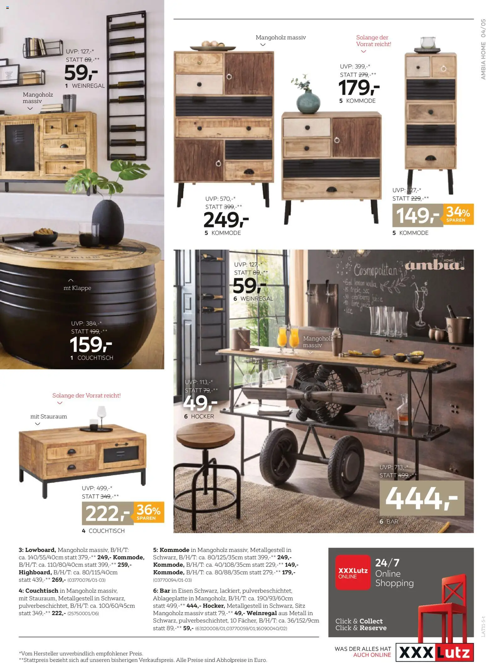 XXXLutz Sitzgarnitur gültig ab 01.11.2025 | Seite: 5 | Produkte: Kommode, Couchtisch