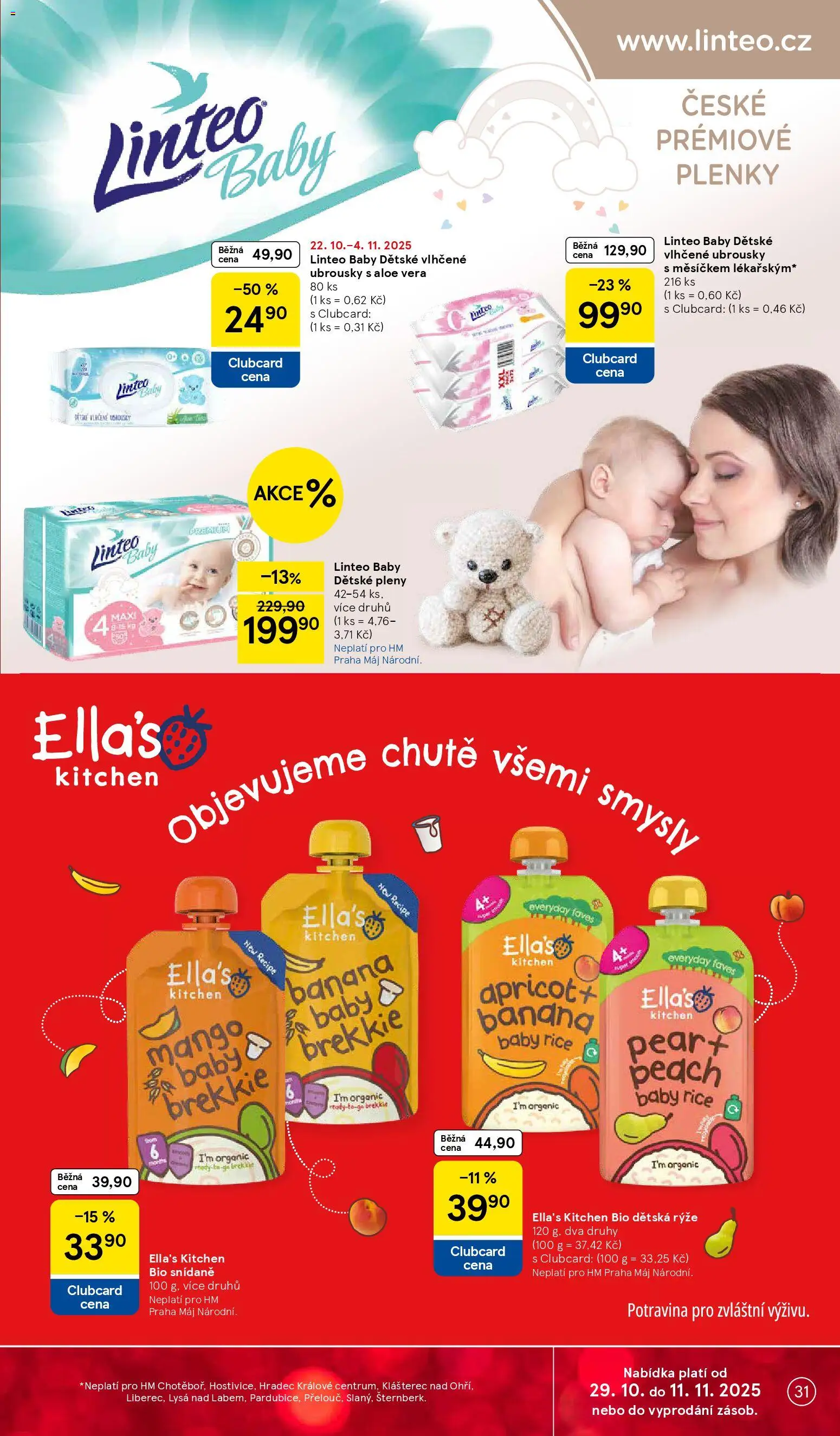 Tesco leták - Hypermarket od 29.10.2025 | Strana: 31 | Produkty: Rýže, Ubrousky, Aloe vera, Pleny
