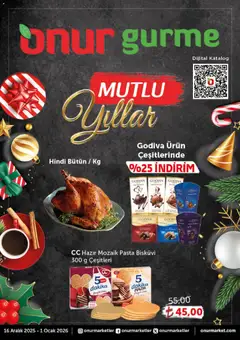 16.12.2025 tarihinden itibaren geçerli olan Onur Market kataloğu önizlemesi