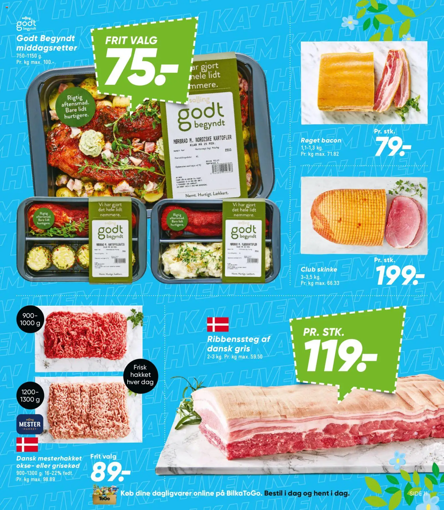 Bilka tilbudsavis – gyldig fra 10.04.2026 | Side: 13 | Produkter: Skinke, Kartofler, Bacon