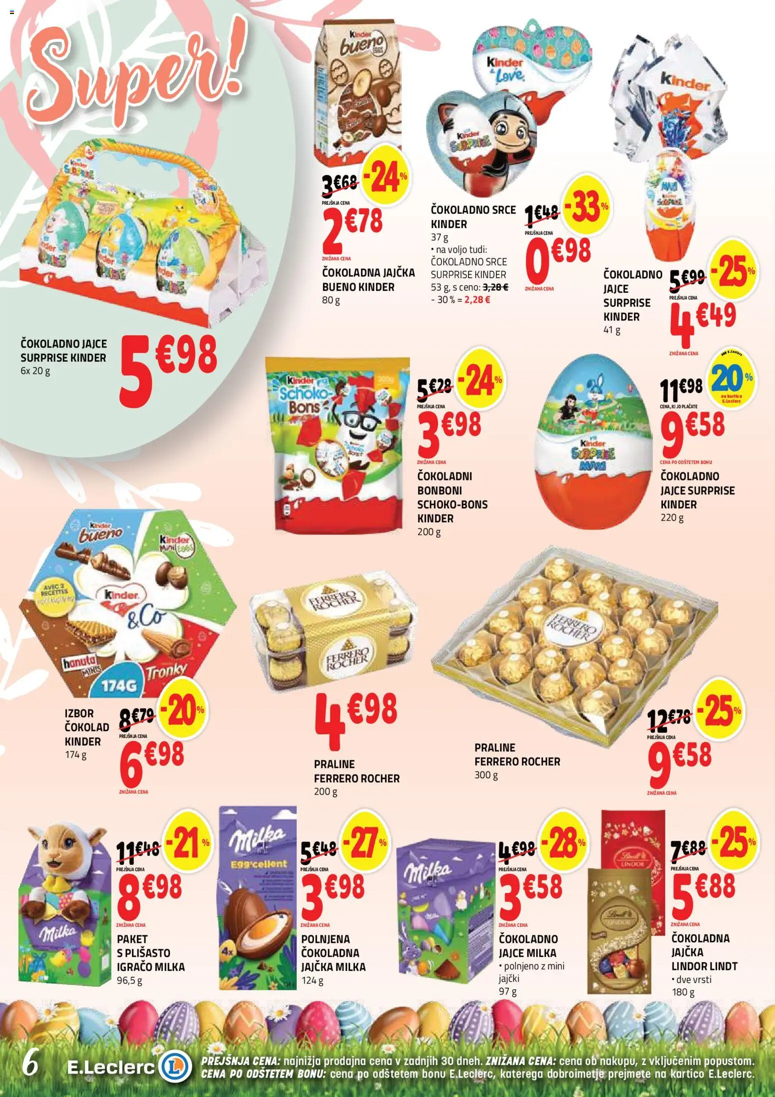 Novi E.leclerc katalog ponudbe – veljaven od 25.03.2026 | Stran: 6 | Izdelki: Bonboni