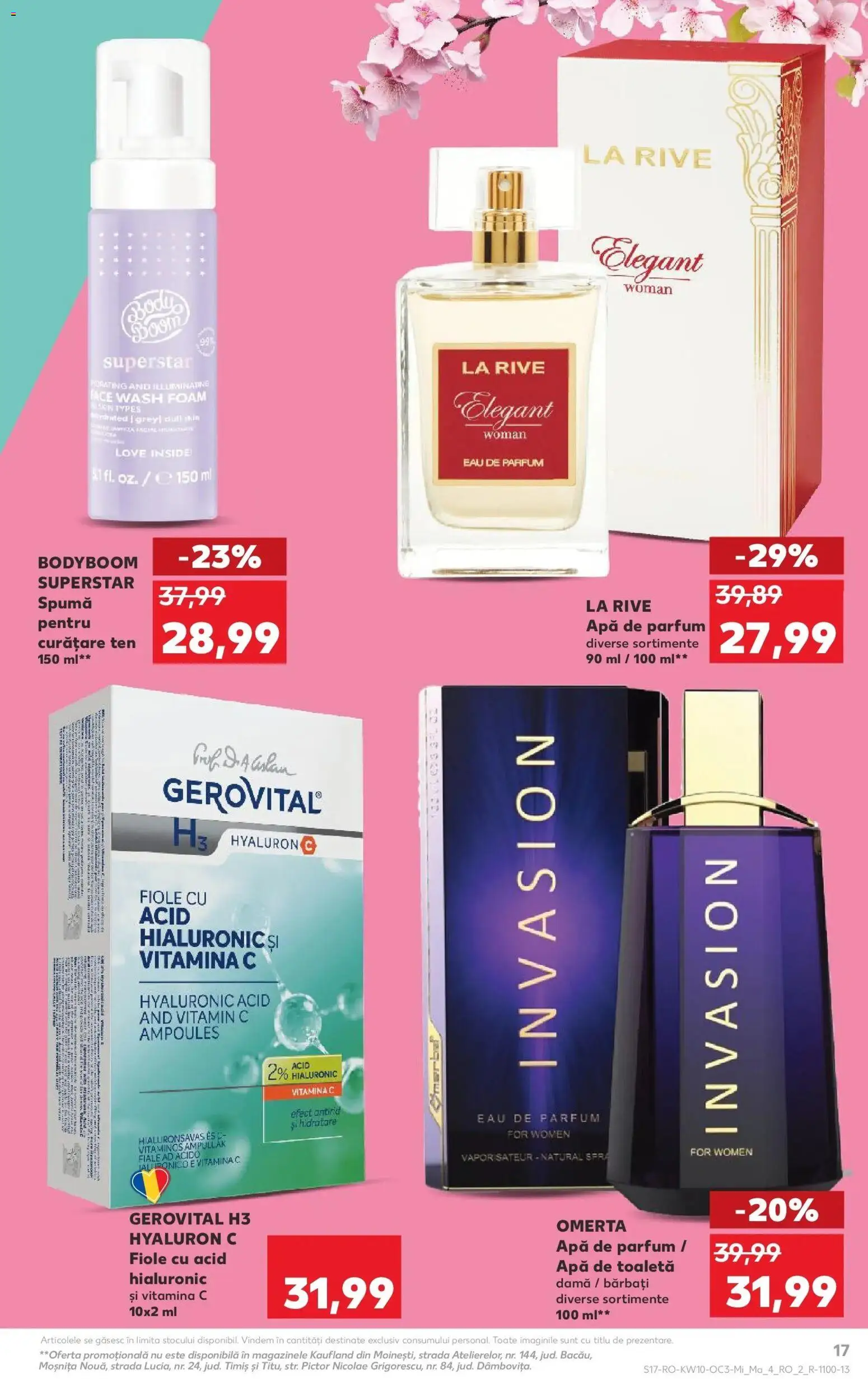 Noul catalog Kaufland – valabil de la 04.03.2026 | Pagină: 17 | Produse: Apă de parfum, Body, Toaletă, Parfum