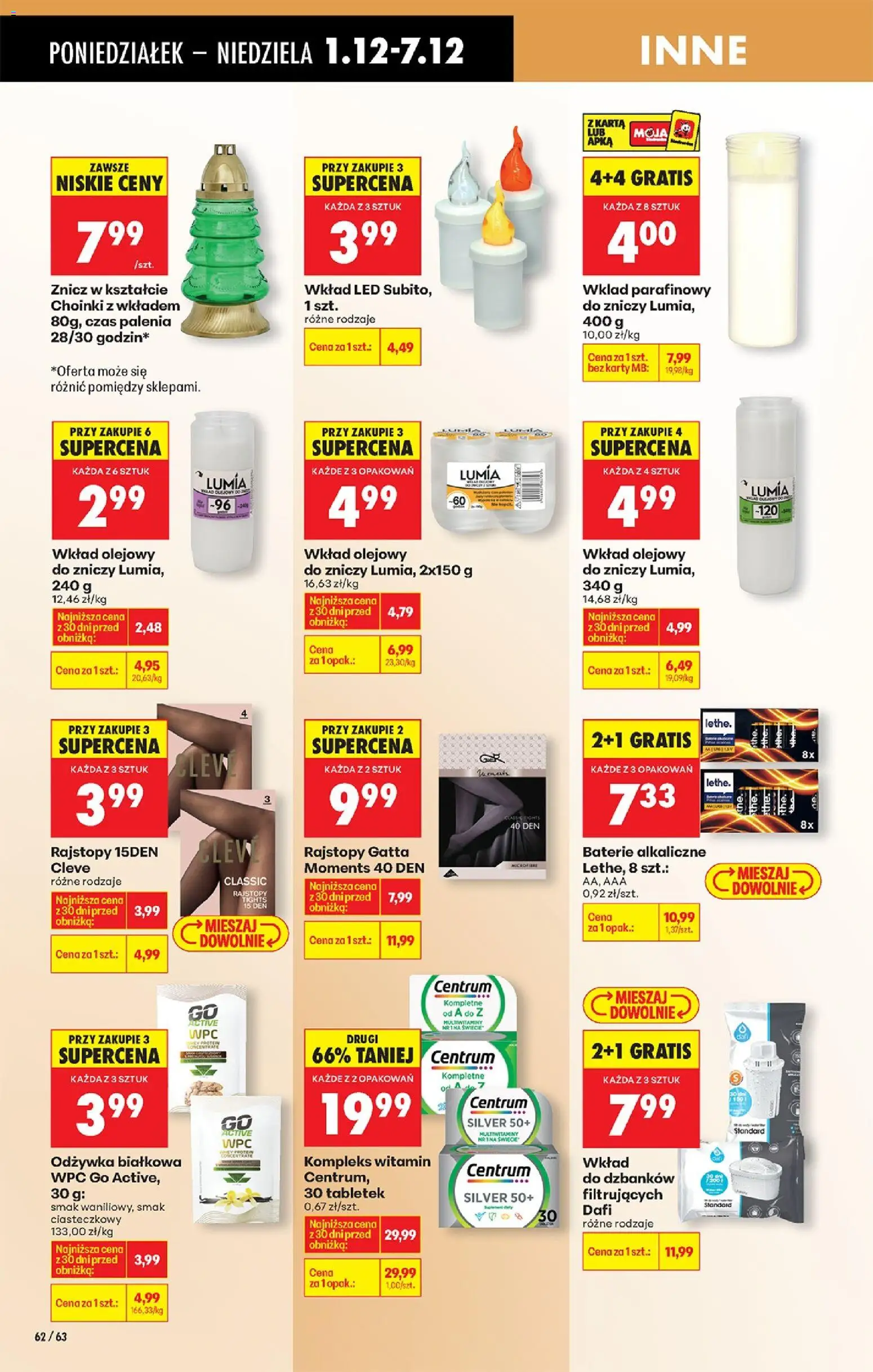 Biedronka gazetka od 01.12.2025 | Strona: 80 | Produkty: Karta, Rajstopy, Baterie, Gatta