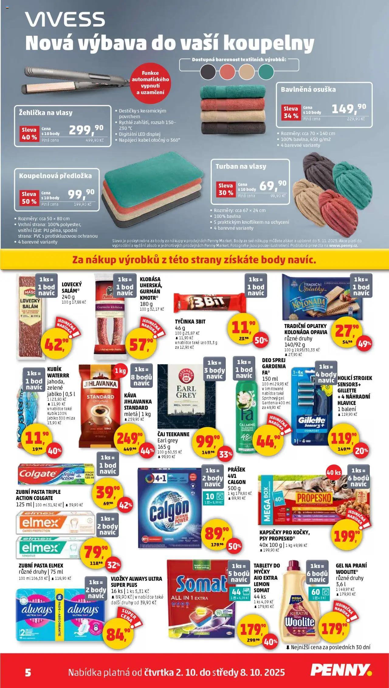 Penny Market leták - Čtvrtečník od 02.10.2025 | Strana: 5 | Produkty: Box, Káva, Vložky, Jihlavanka