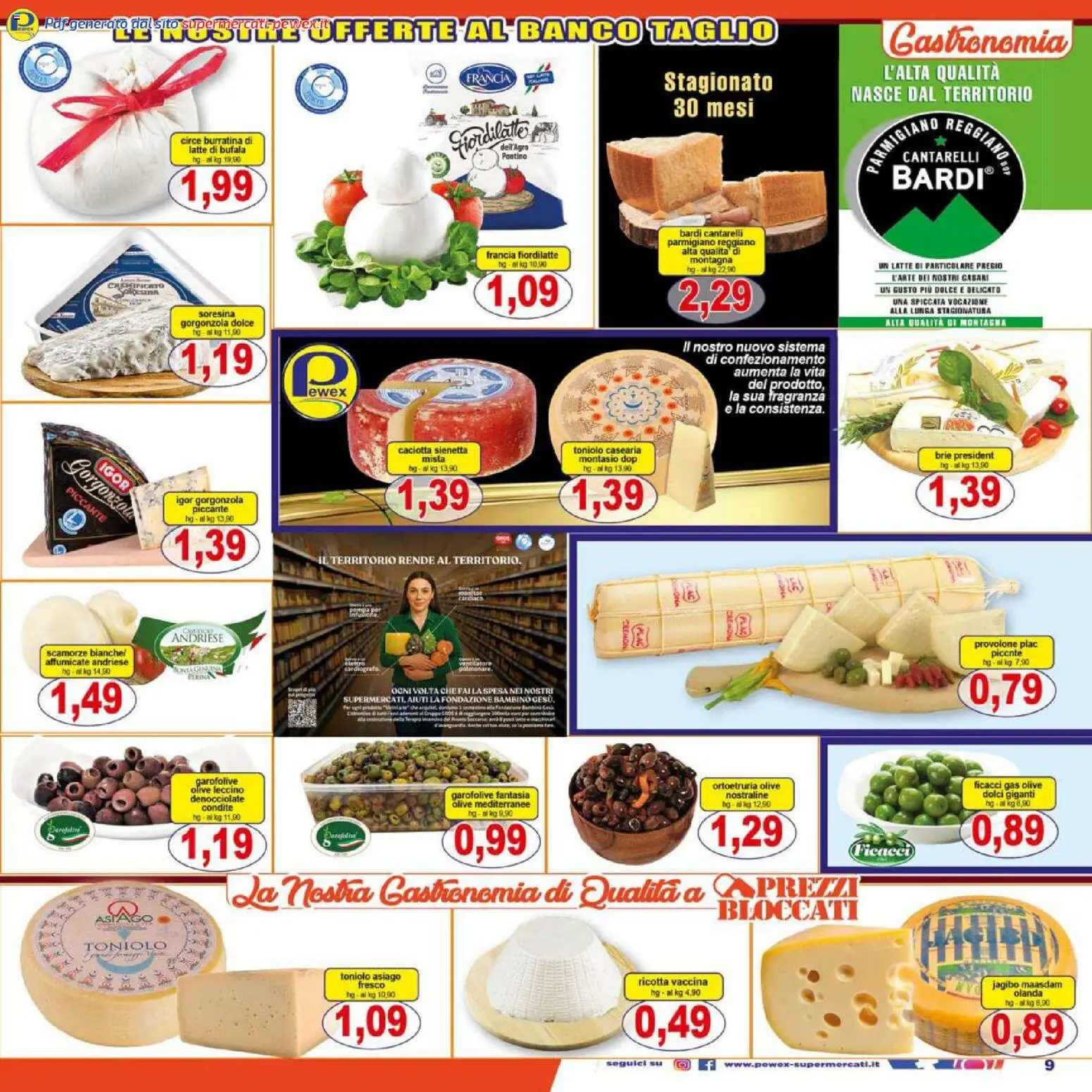Volantino Pewex del 27.12.2025 | Pagina: 9 | Prodotti: Latte, Ricotta, Parmigiano, Fragranza