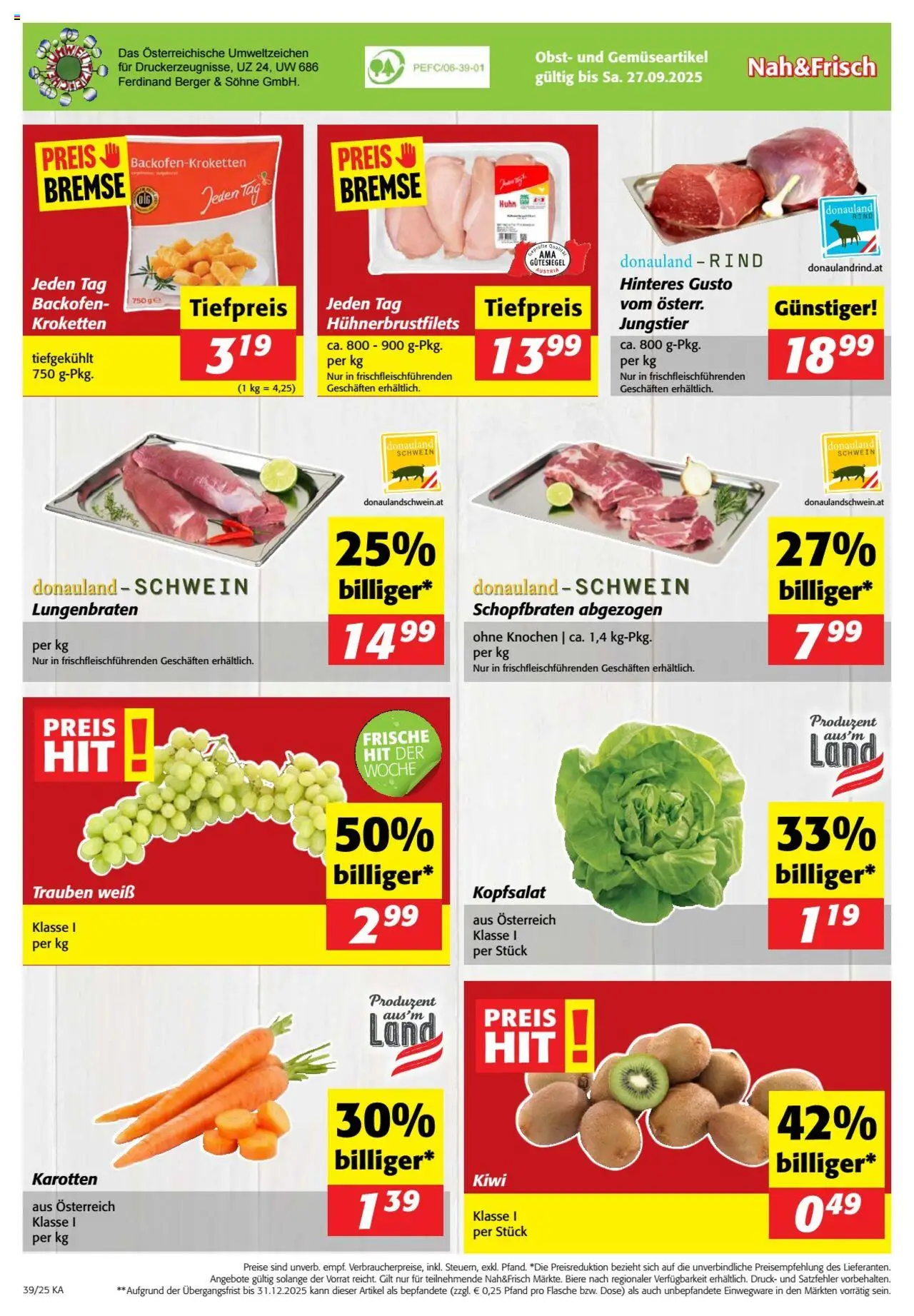 Nah und Frisch Flugblatt gültig ab 24.09.2025 | Seite: 8 | Produkte: Kiwi, Obst