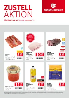Transgourmet Zustellaktion ab 03.11.2025 gültig