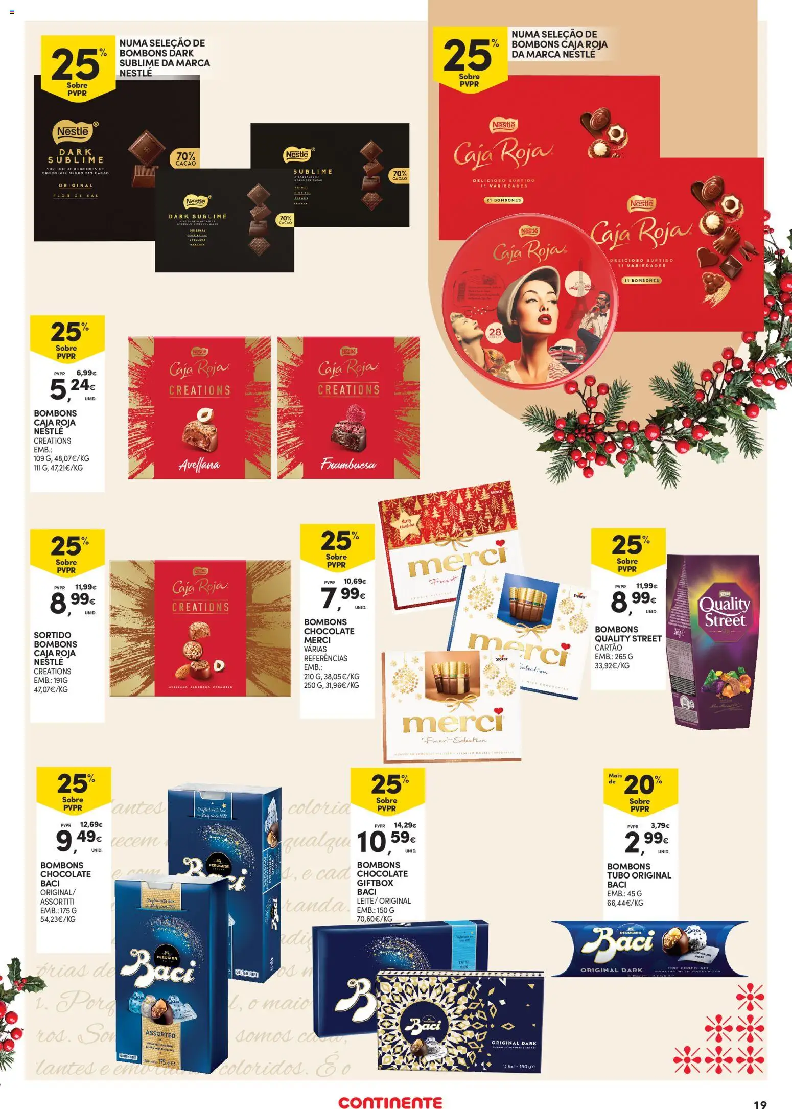 Continente - Açores │ válido de 13.11.2025 | Página: 19 | Produtos: Sal, Nestlé, Chocolate