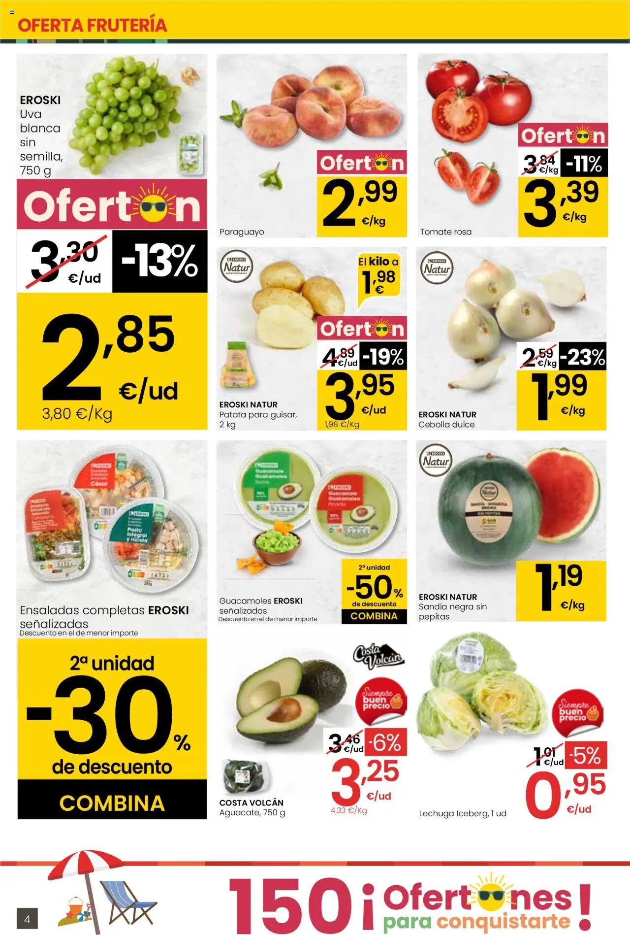 Eroski - Para conquistarte │ válido desde el 31.07.2025 | Página: 4 | Productos: Παγωμένο τσάι, Sandía