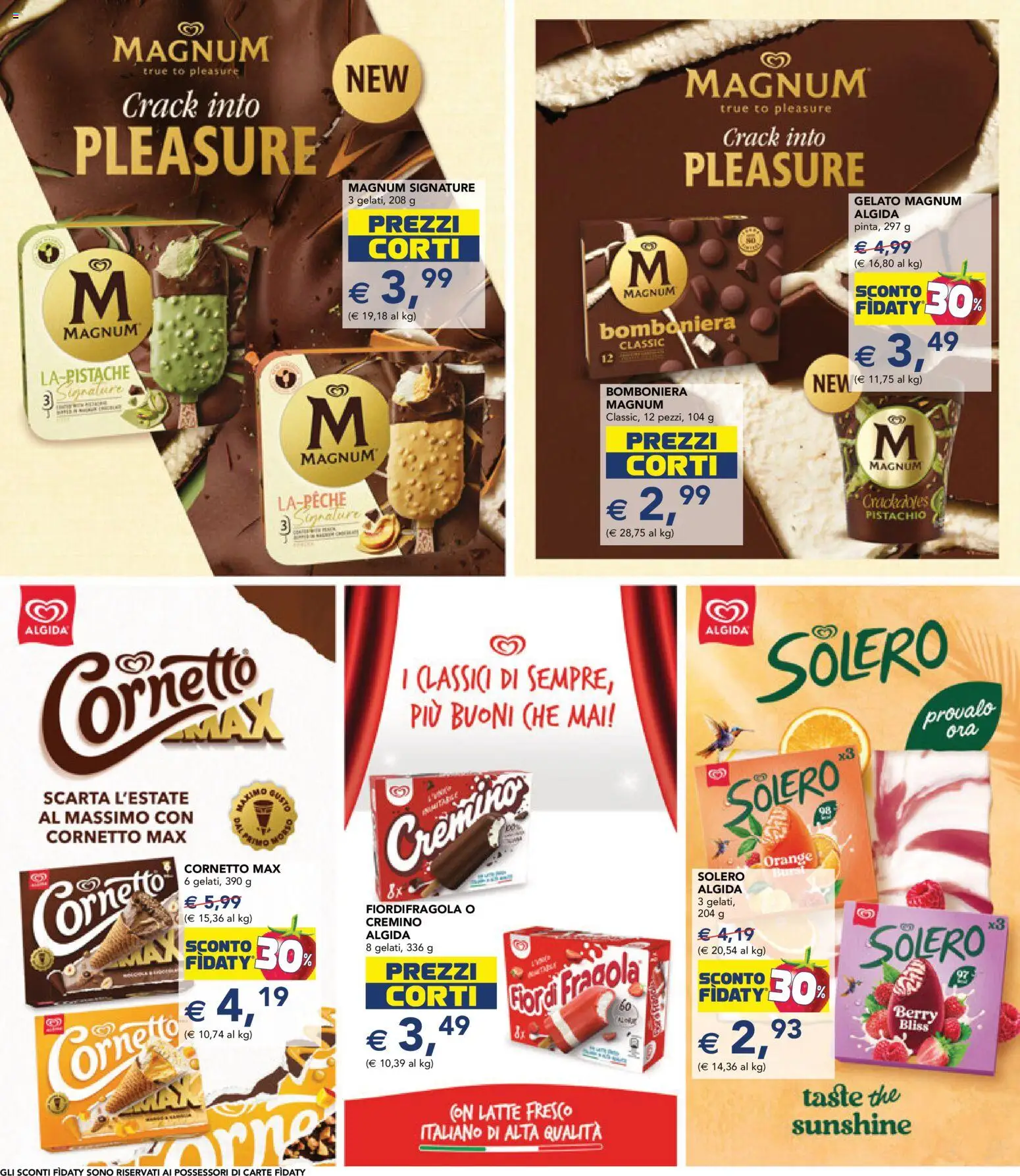 Volantino Esselunga S del 23.04.2026 | Pagina: 23 | Prodotti: Cornetto, Gelato, Latte, The