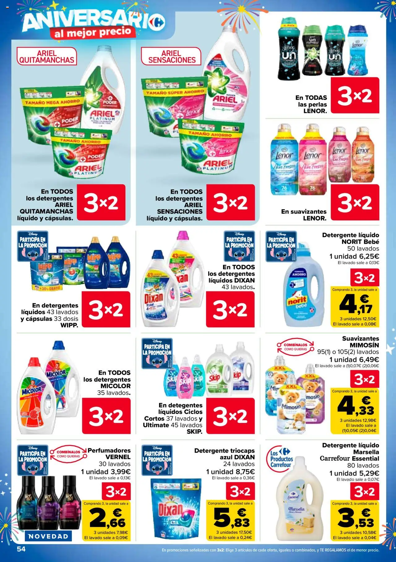 Carrefour folleto │ válido desde el 25.09.2025 | Página: 58 | Productos: Quitamanchas, Detergente, Té, Detergente líquido