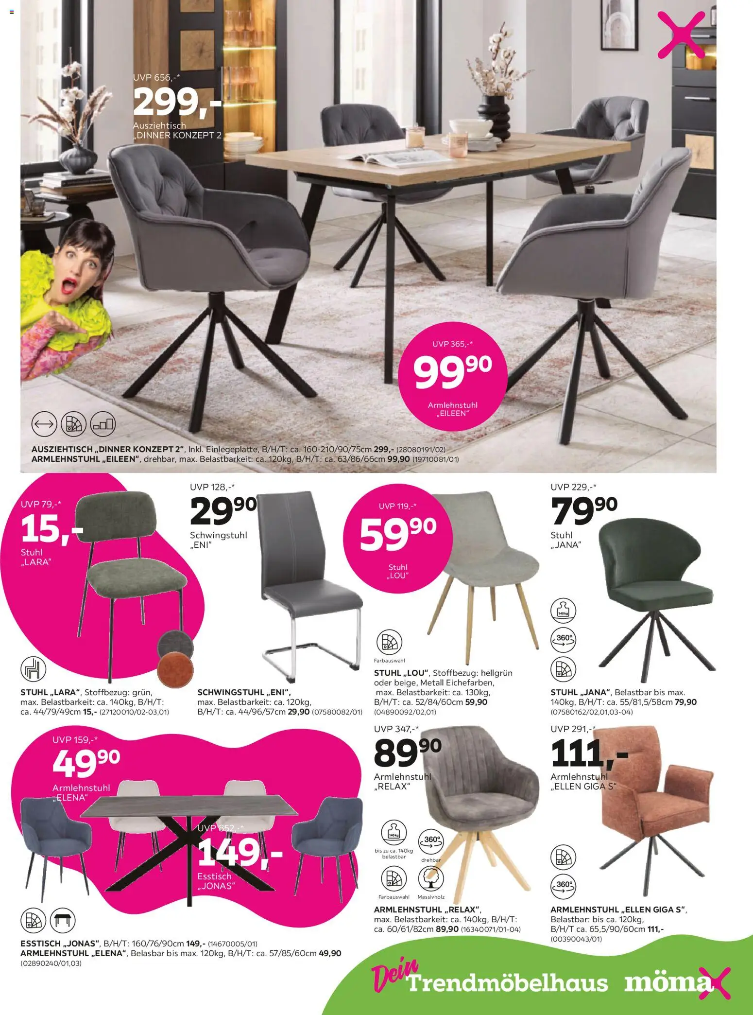 Mömax Prospekt aktuell gültig ab 24.02.2026 | Seite: 9 | Produkte: Stuhl