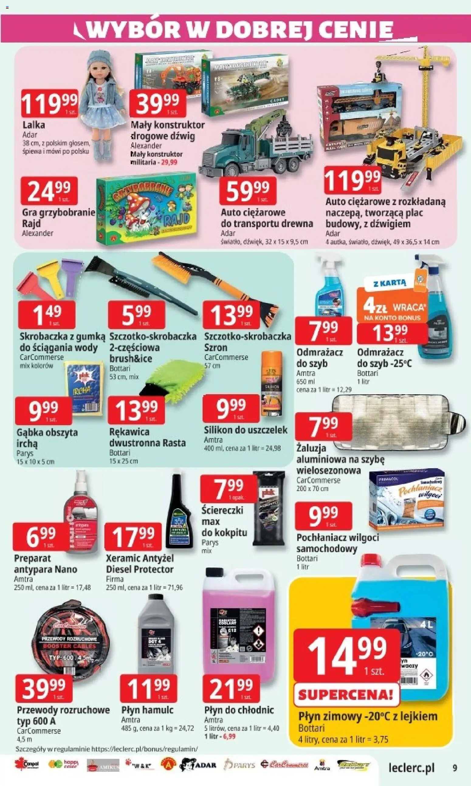 E.Leclerc Gazetka - Zamość od 13.11.2025 | Strona: 9 | Produkty: Karta, Gra, Lalka, Gąbka