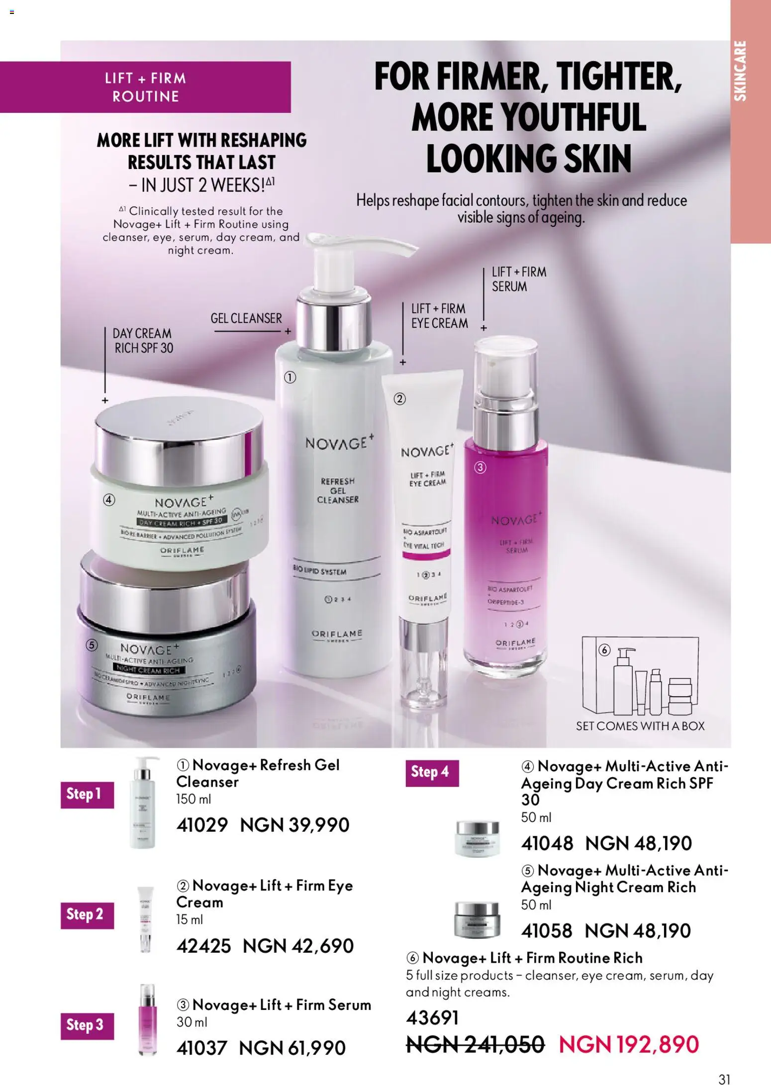 Oriflame - Catalogue 12/2025 valid from 01.12.2025 | Page: 31 | Products: Box, Cream