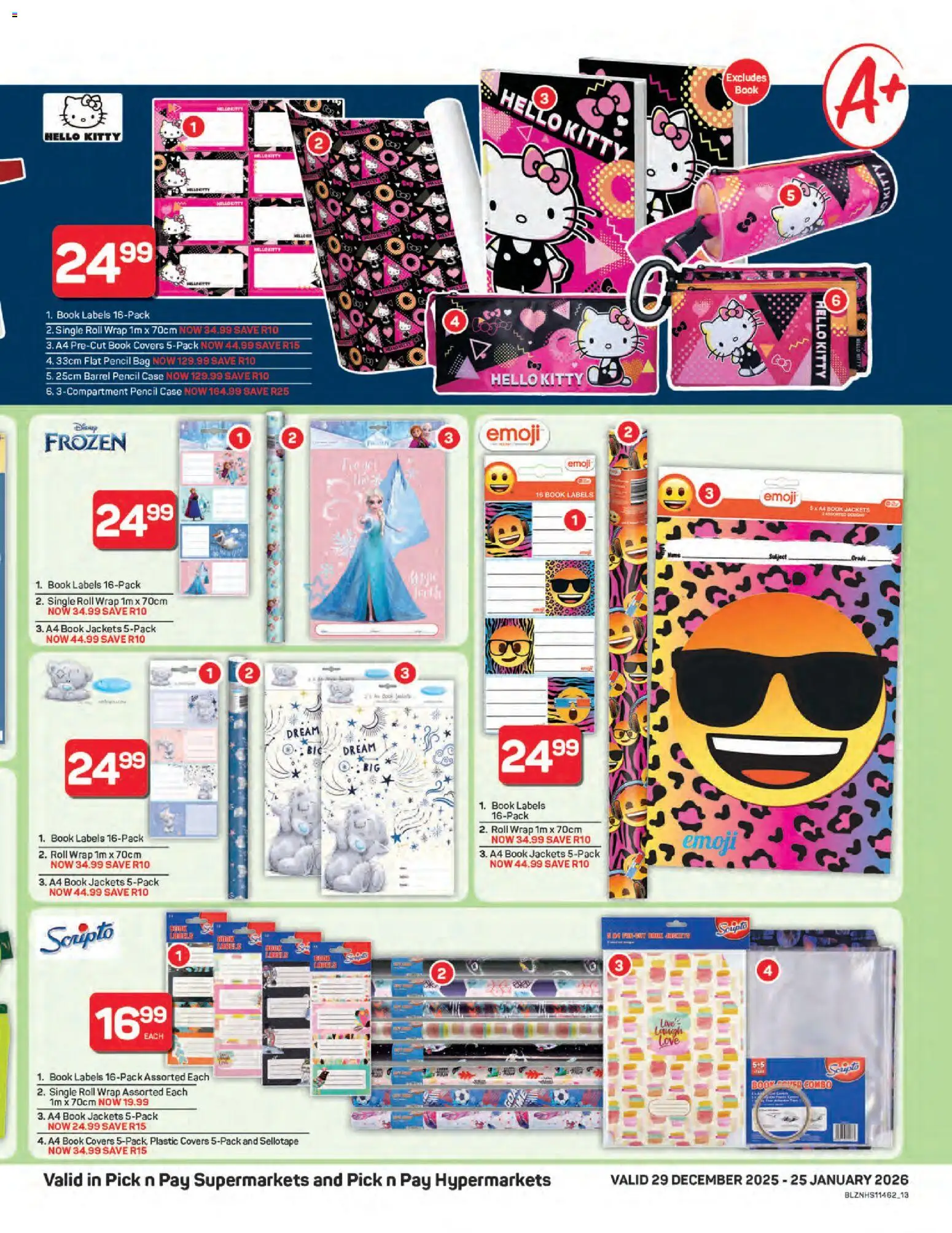New Pick n Pay catalogue – valid from 29.12.2025 | Page: 13 | Products: Pencil, Jackets, Case, Bag
