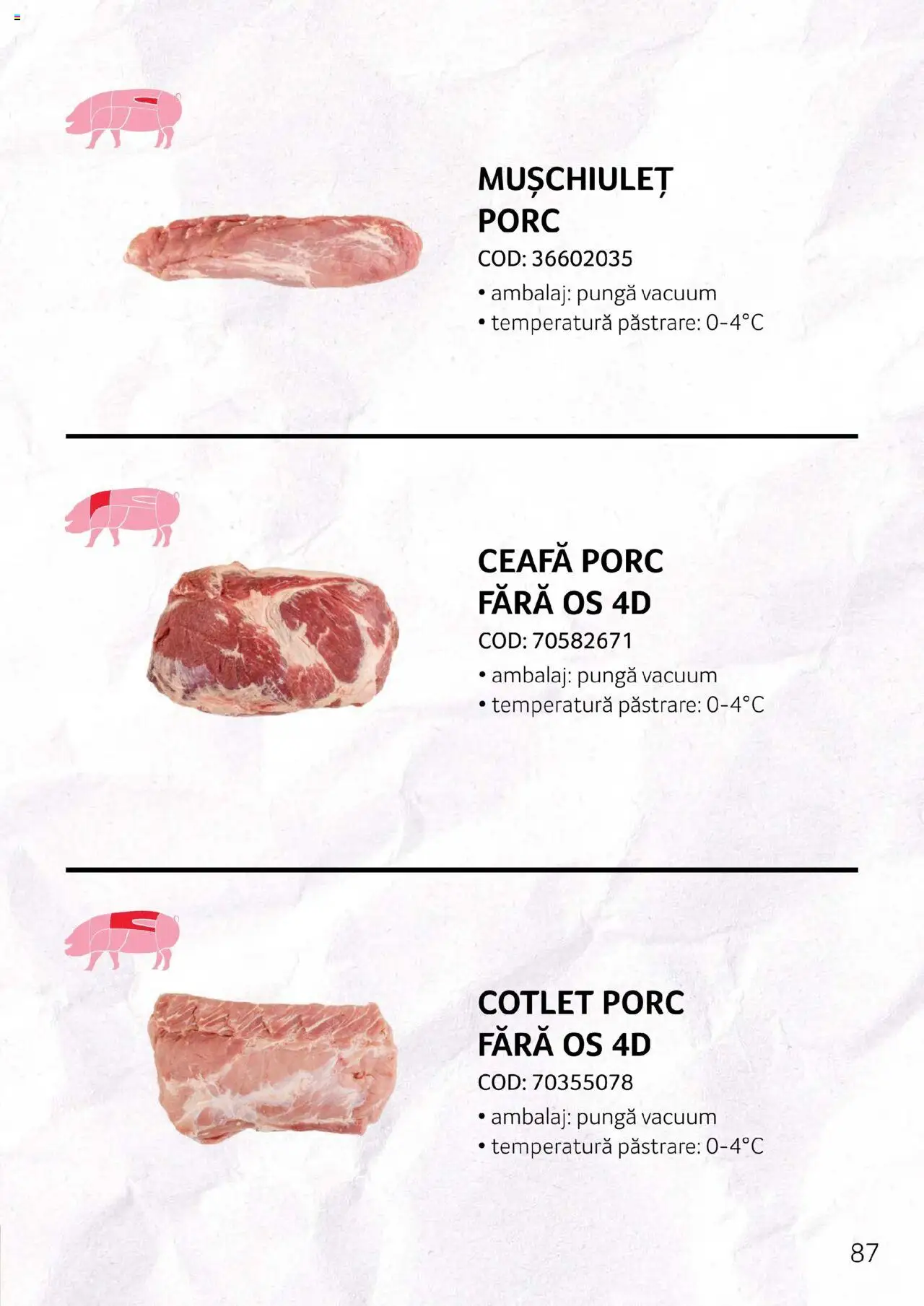 Catalog Selgros - Carne – valabil de la 27.04.2023 | Pagină: 87 | Produse: Pungă, Lait de coco, Cotlet porc, Pește