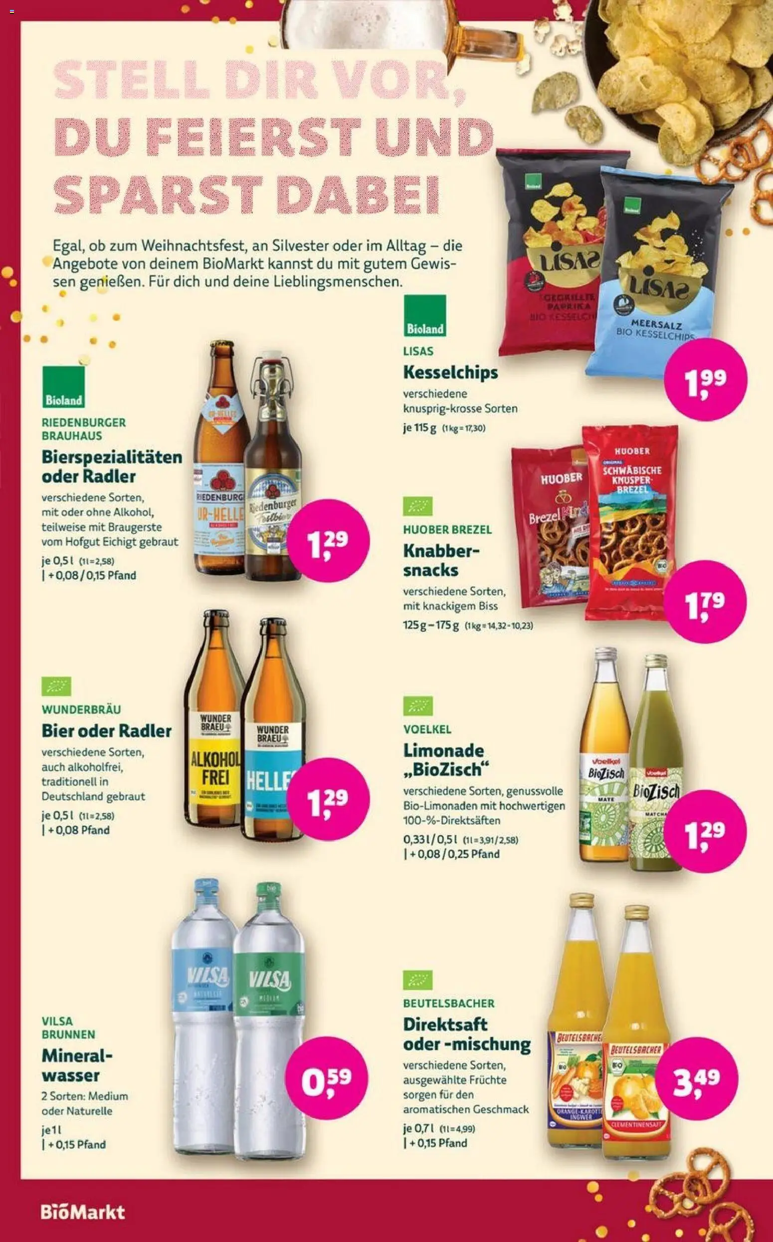 Denns BioMarkt Angebote – gültig ab 17.12.2025 | Seite: 14 | Produkte: Bier, Limonade, Radler, Wasser
