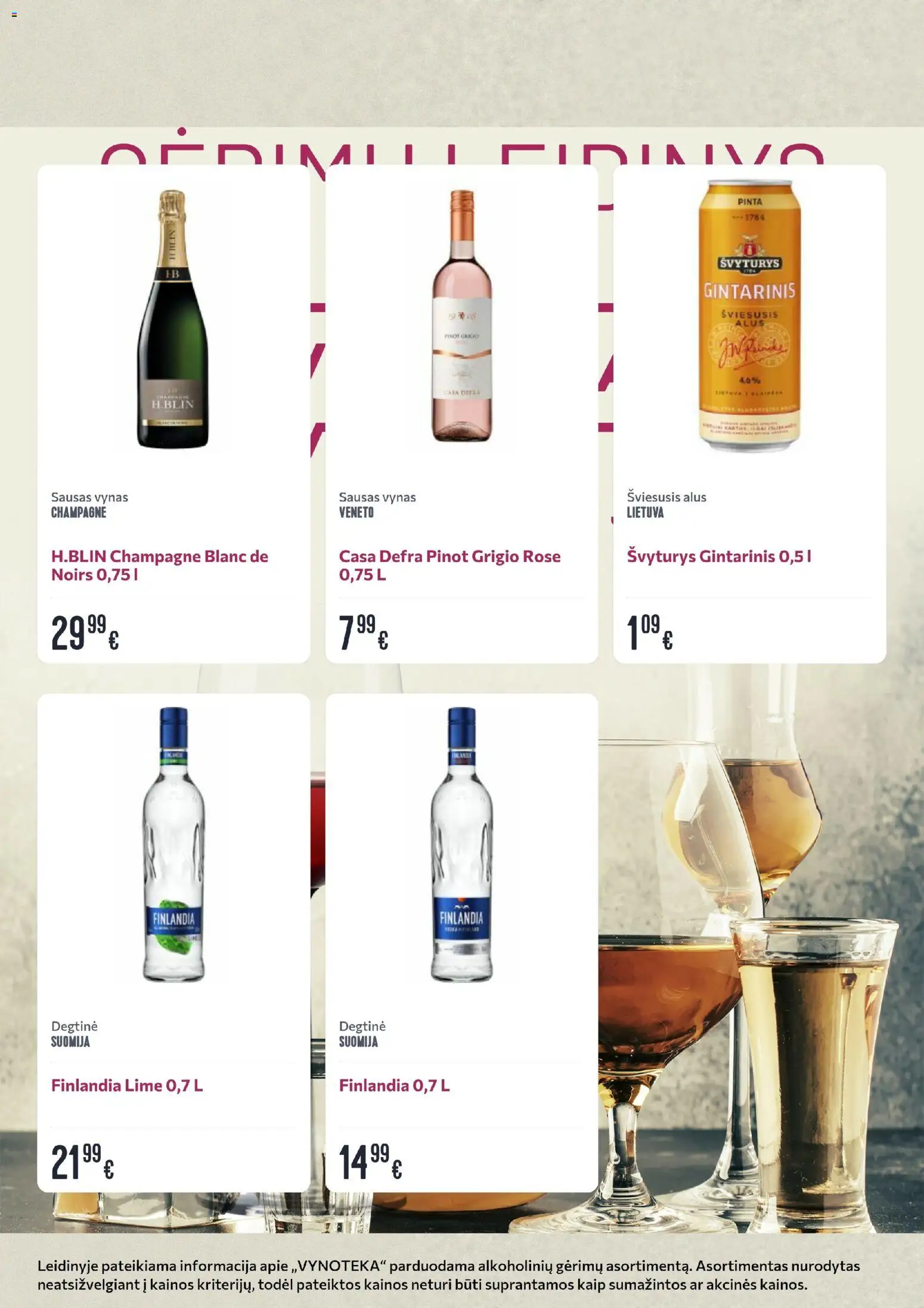 VYNOTEKA akcijos nuo 06.04.2026 | Puslapis: 2 | Prekių: Degtinė, Vynas, Alus