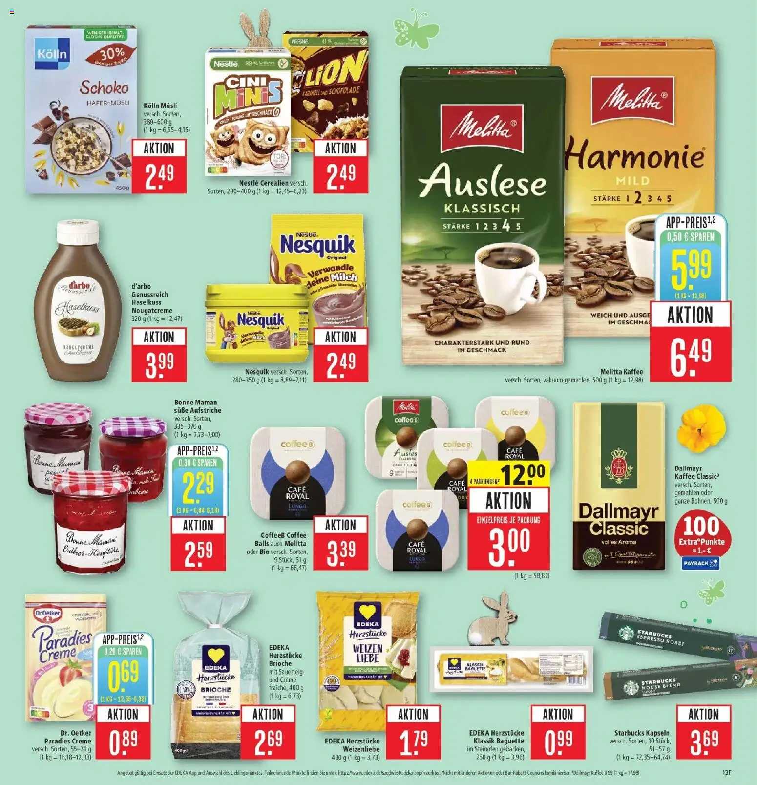 Marktkauf Prospekt Weil Am Rhein	 – gültig ab 30.03.2026 | Seite: 13 | Produkte: Musli, Melitta kaffee, Kolln musli, Creme