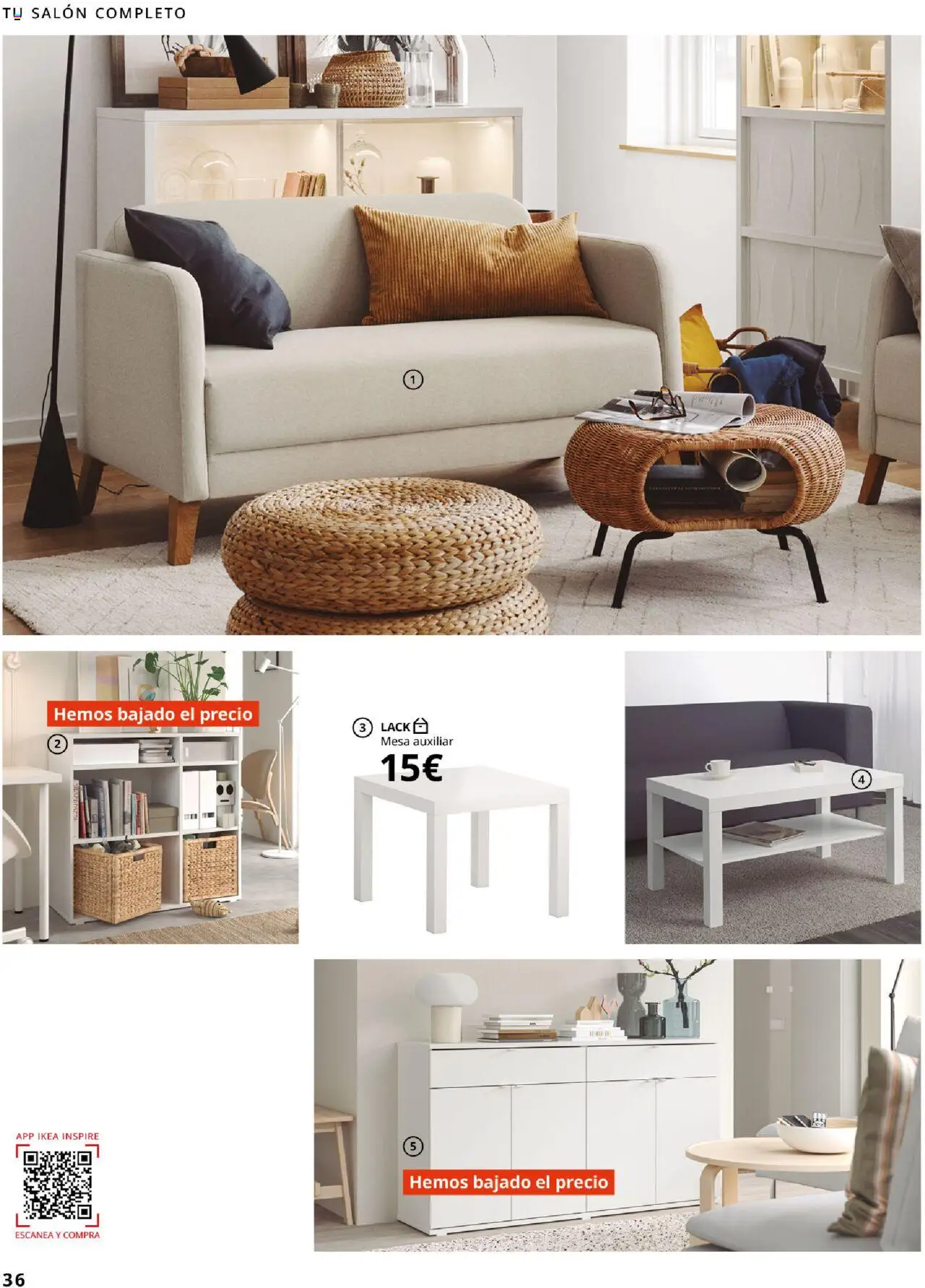 Catálogo IKEA Salones │ válido desde el 17.02.2025 | Página: 36 | Productos: Mesa auxiliar, Mesa