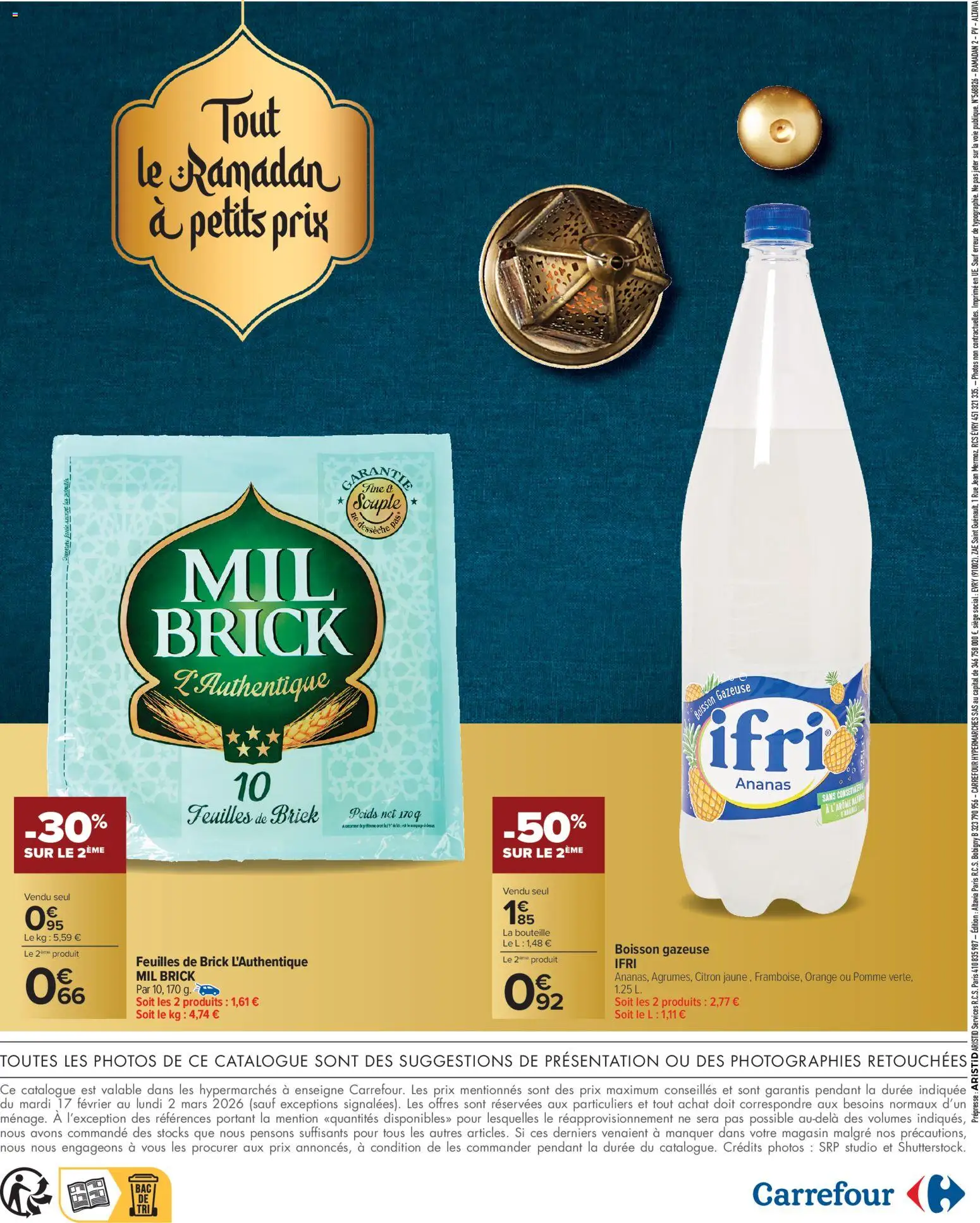 {H1} | Page: 36 | Produits: Citron, Poids, Feuilles de brick, Ananas