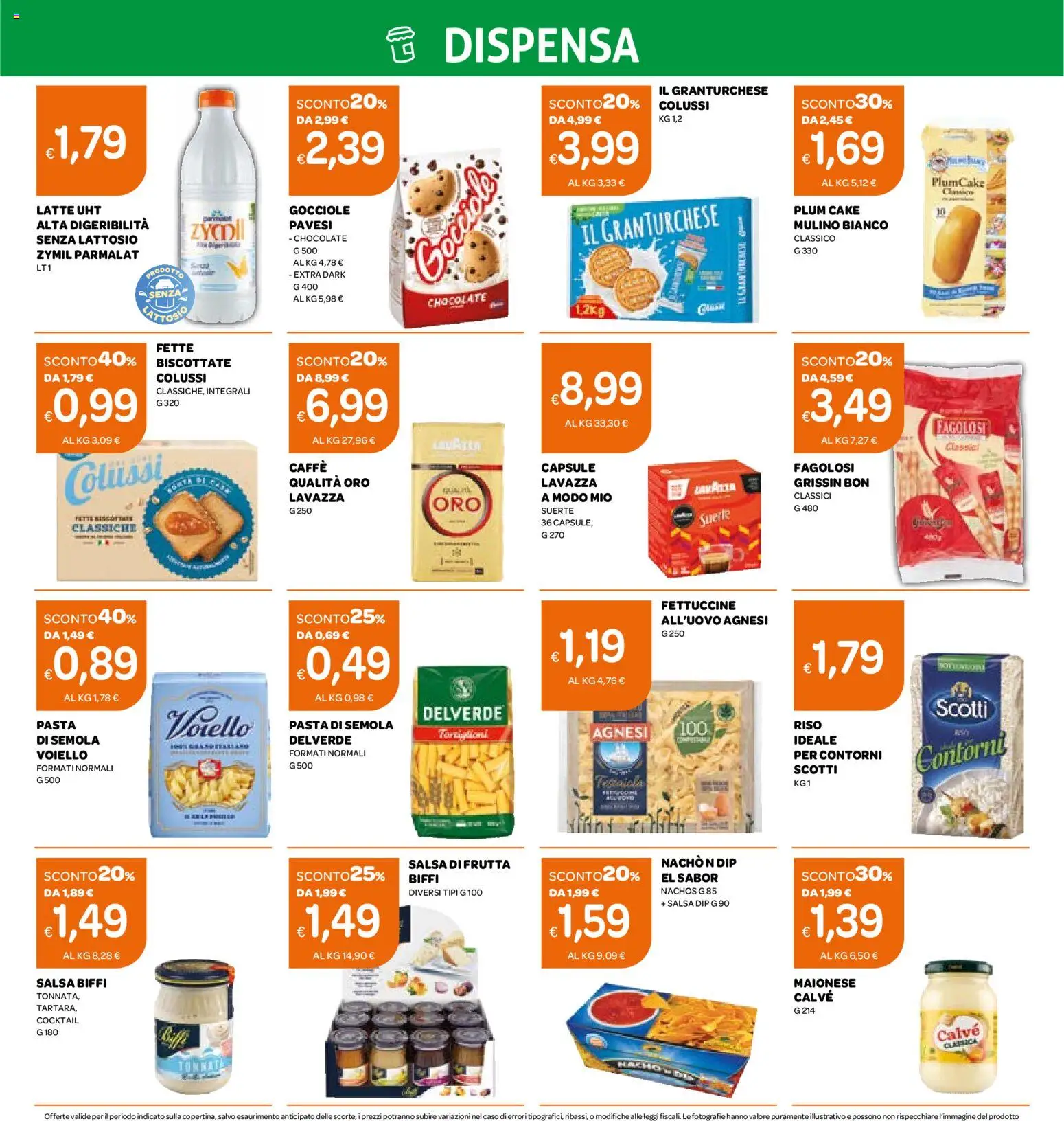 Volantino Ekom del 02.12.2025 | Pagina: 8 | Prodotti: Frutta, Latte, Pasta, Plumcake