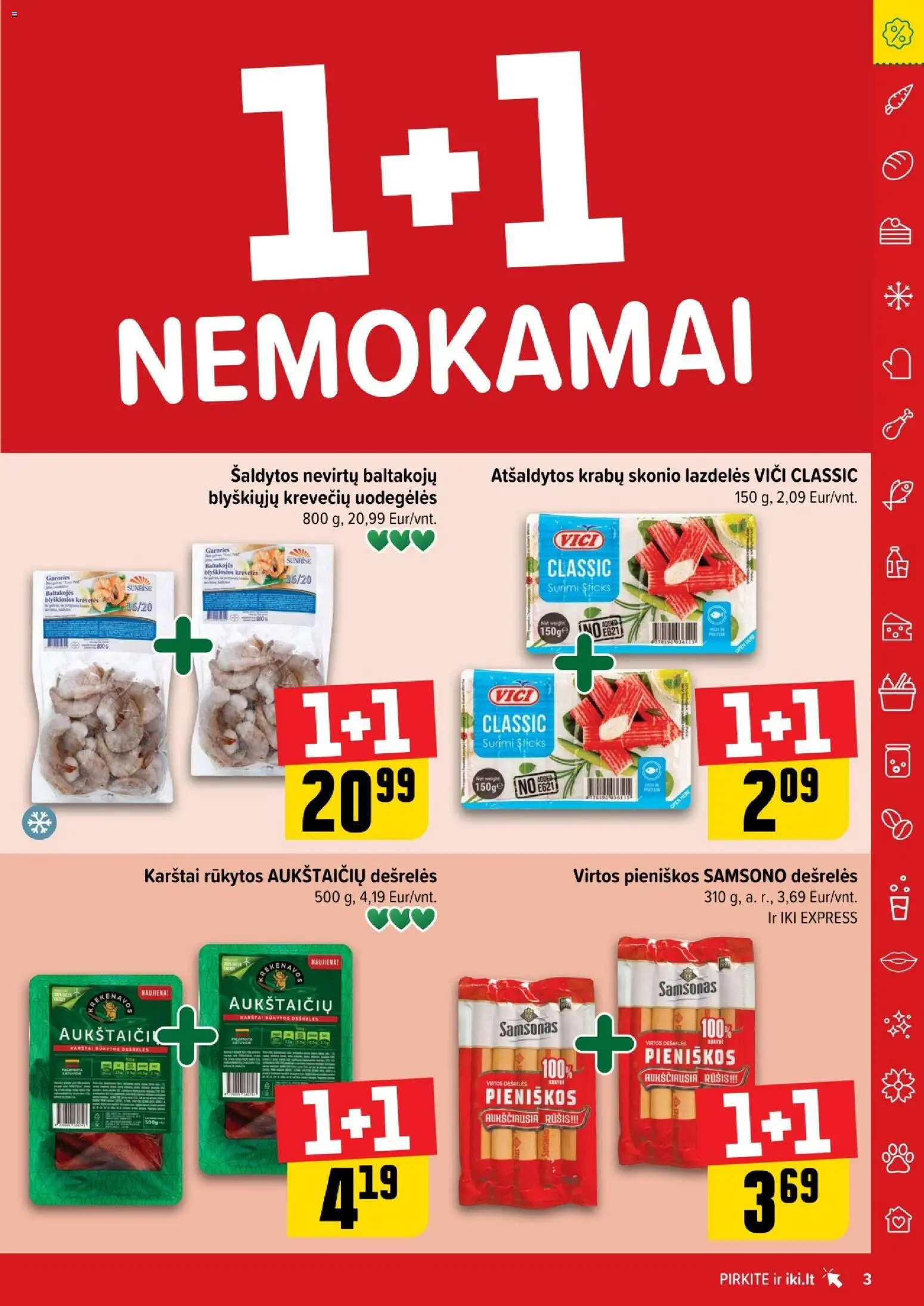 IKI akcijos nuo 15.12.2025 | Puslapis: 3 | Prekių: Dešrelės