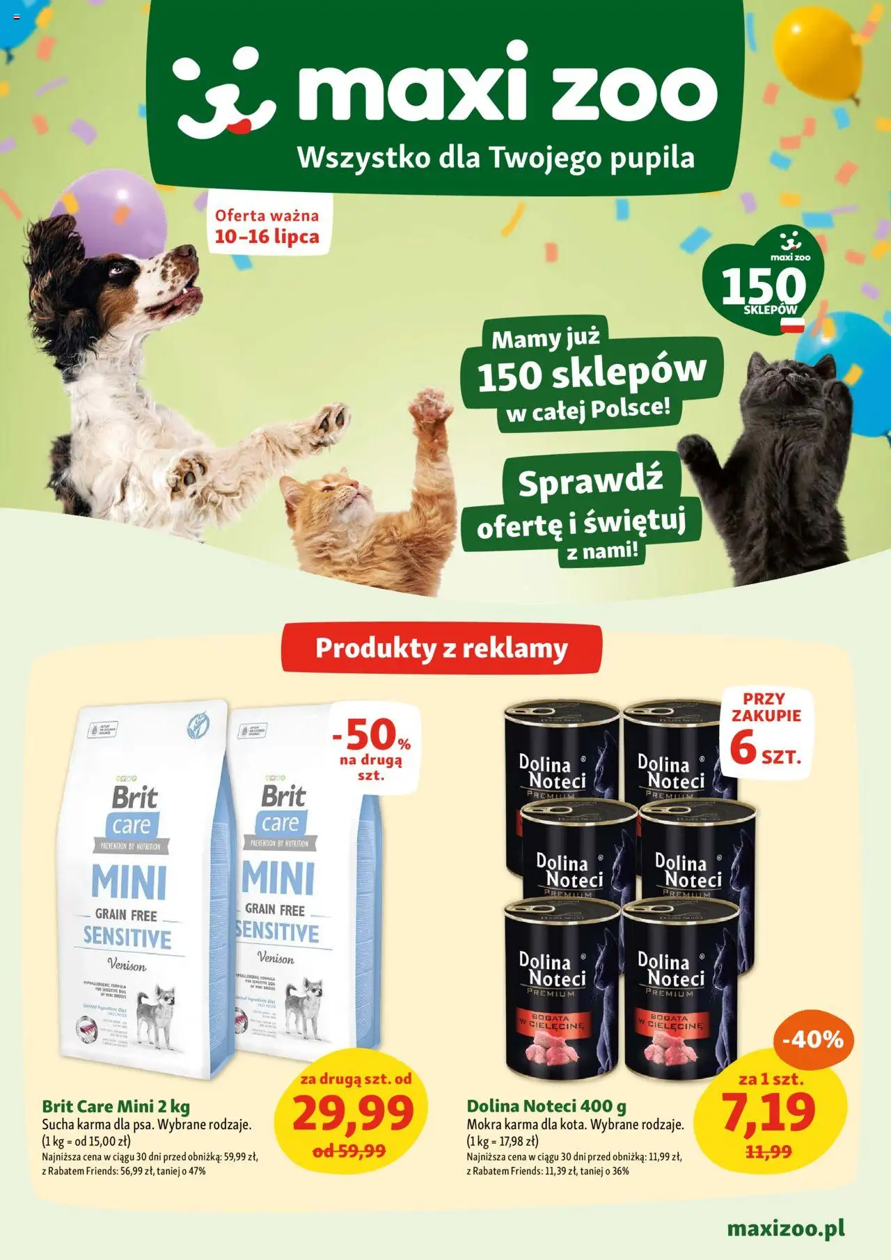 Maxi Zoo Gazetka od 10.07.2025 | Strona: 1