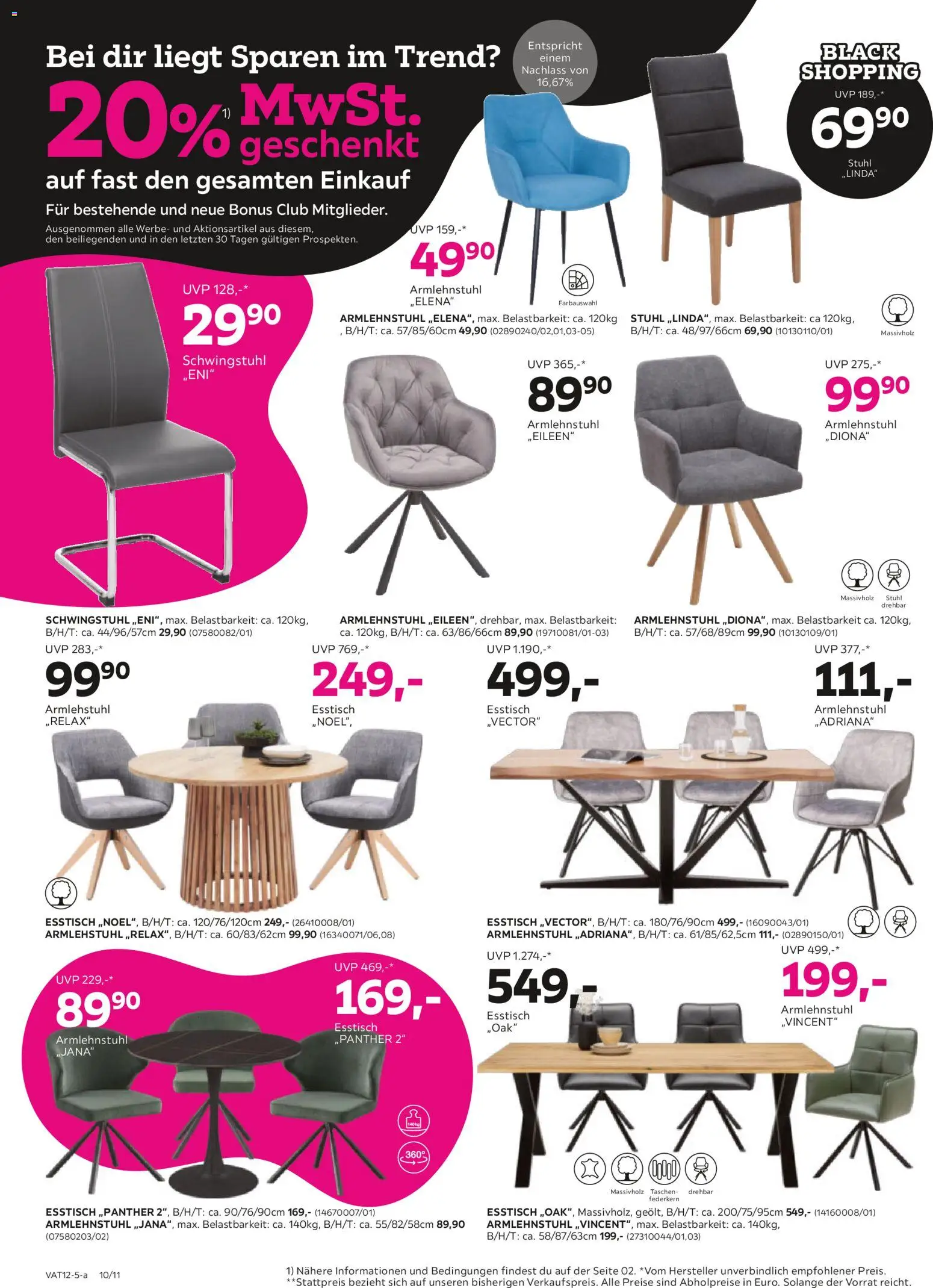 Mömax - Black Friday gültig ab 25.11.2025 | Seite: 10 | Produkte: Stuhl