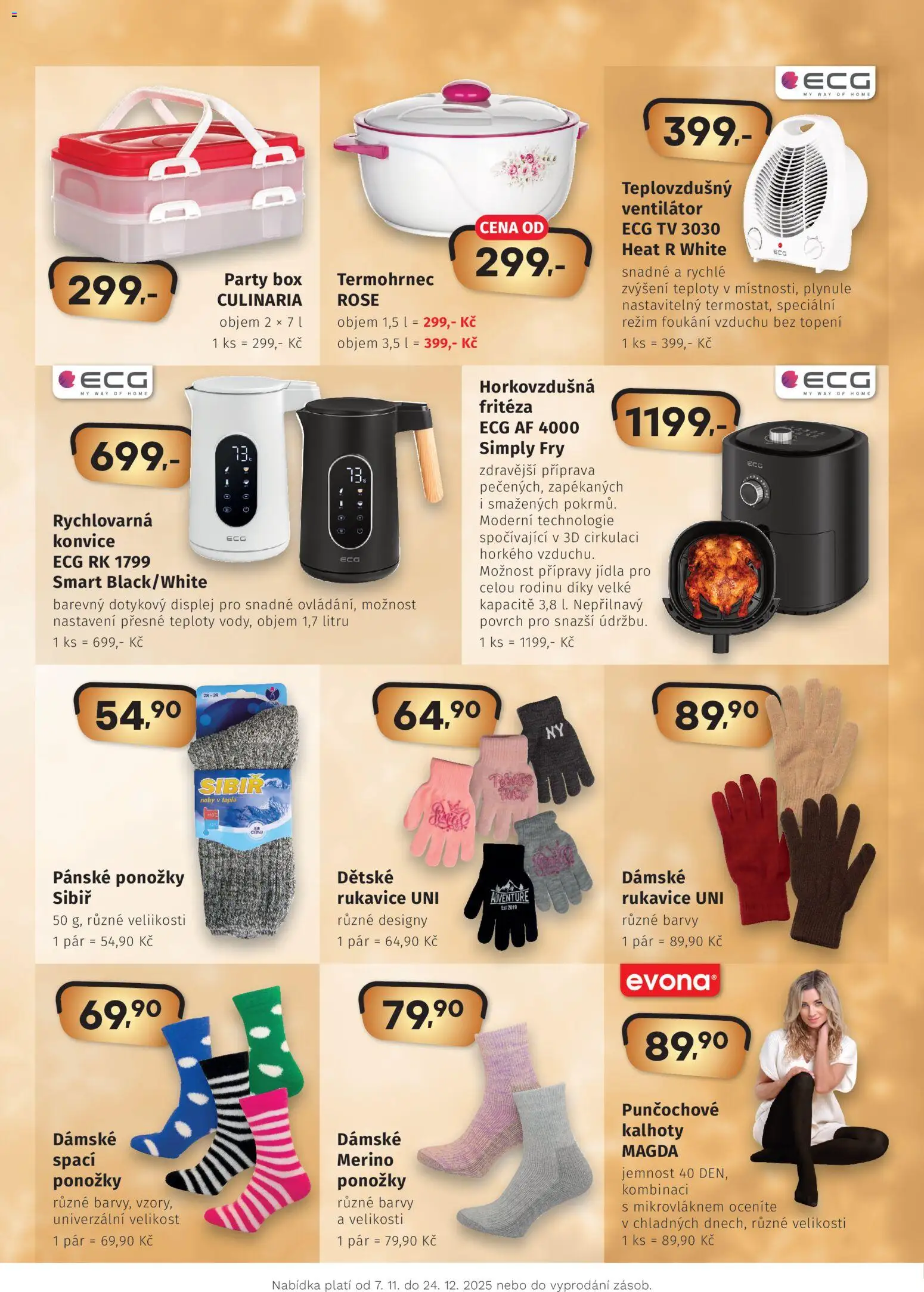 Coop leták - Hity Vánoce  od 07.11.2025 | Strana: 3 | Produkty: Box, Rukavice, Konvice, Fritéza