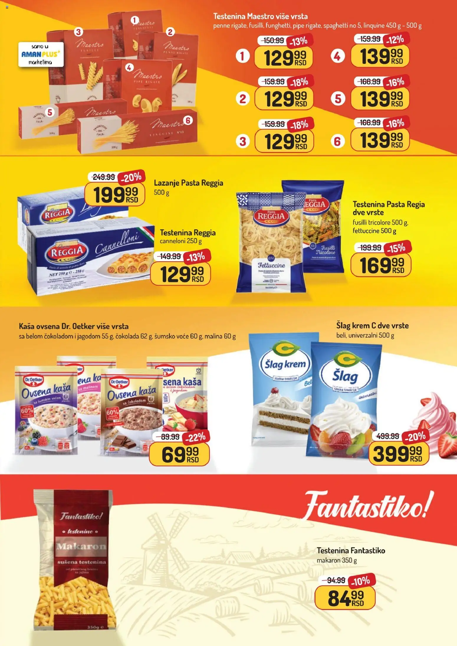 Aman katalog - važi od 05.01.2026 | Strana: 25 | Proizvode: Testenina, Lazanje, Šlag krem, Čokolada