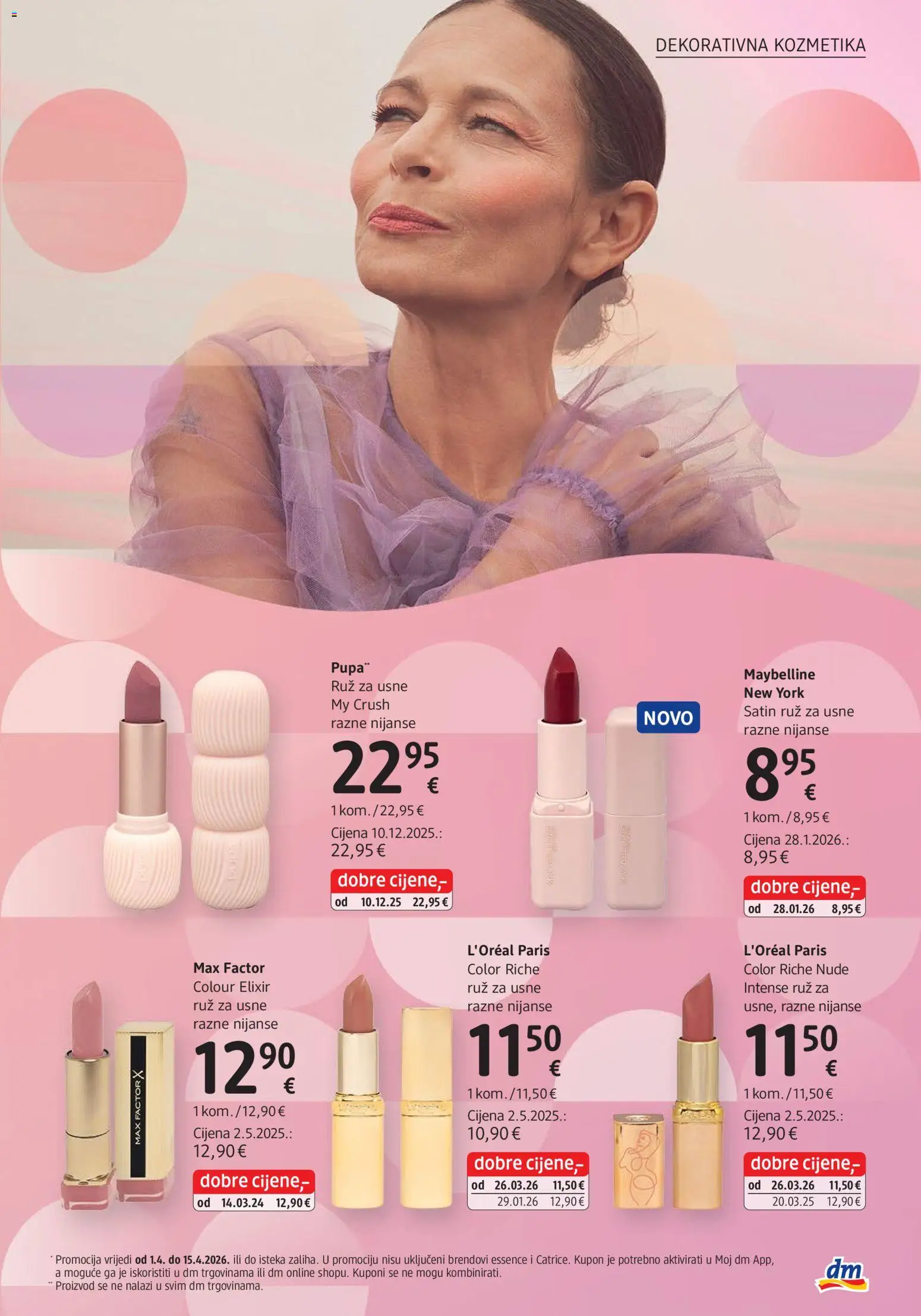 DM katalog | vrijedi od 01.04.2026 | Stranica: 7 | Proizvodi: Ruž, Maybelline