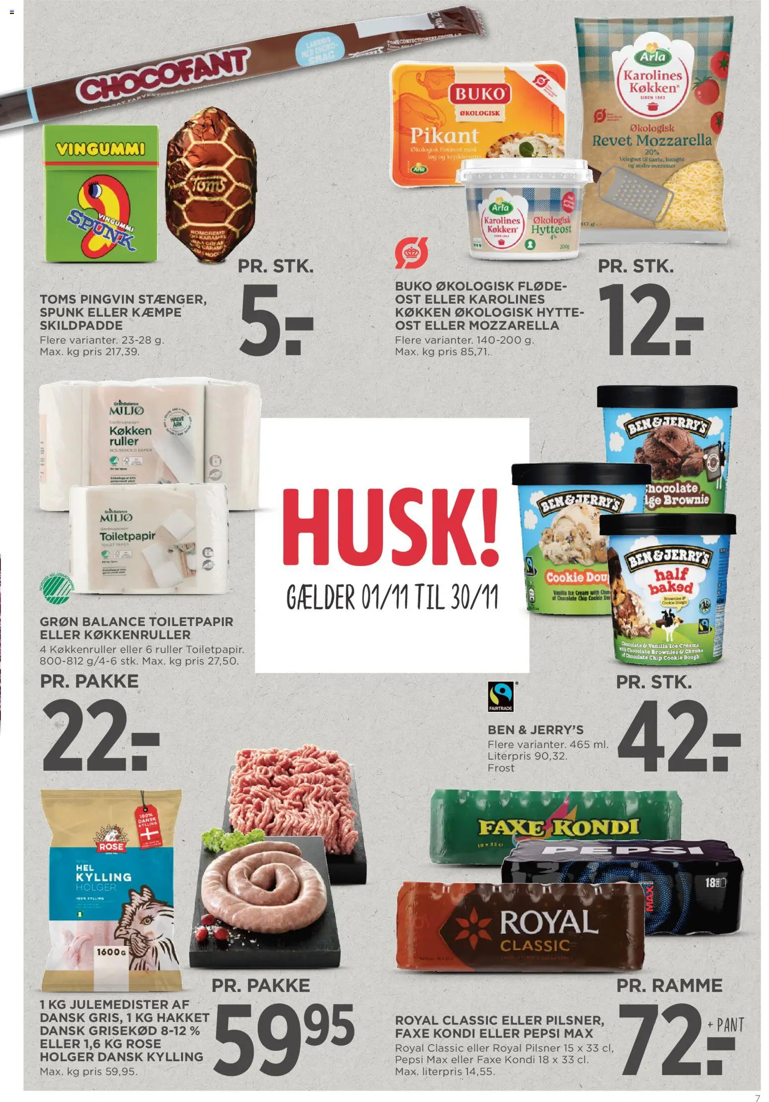 Meny tilbudsavis – gyldig fra 31.10.2025 | Side: 2 | Produkter: Brownies, Ost, Vingummi, Carpete