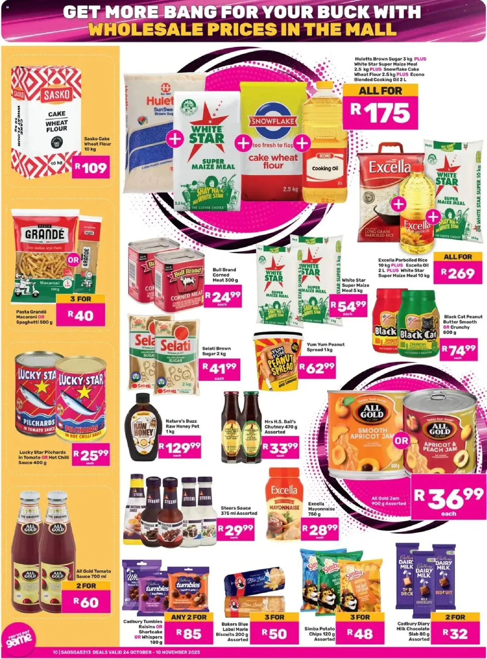 Game - Almost Anything Goes This Black Friday valid from 24.10.2025 | Page: 10 | Products: Hokejka, Oil, Peach, Raisins