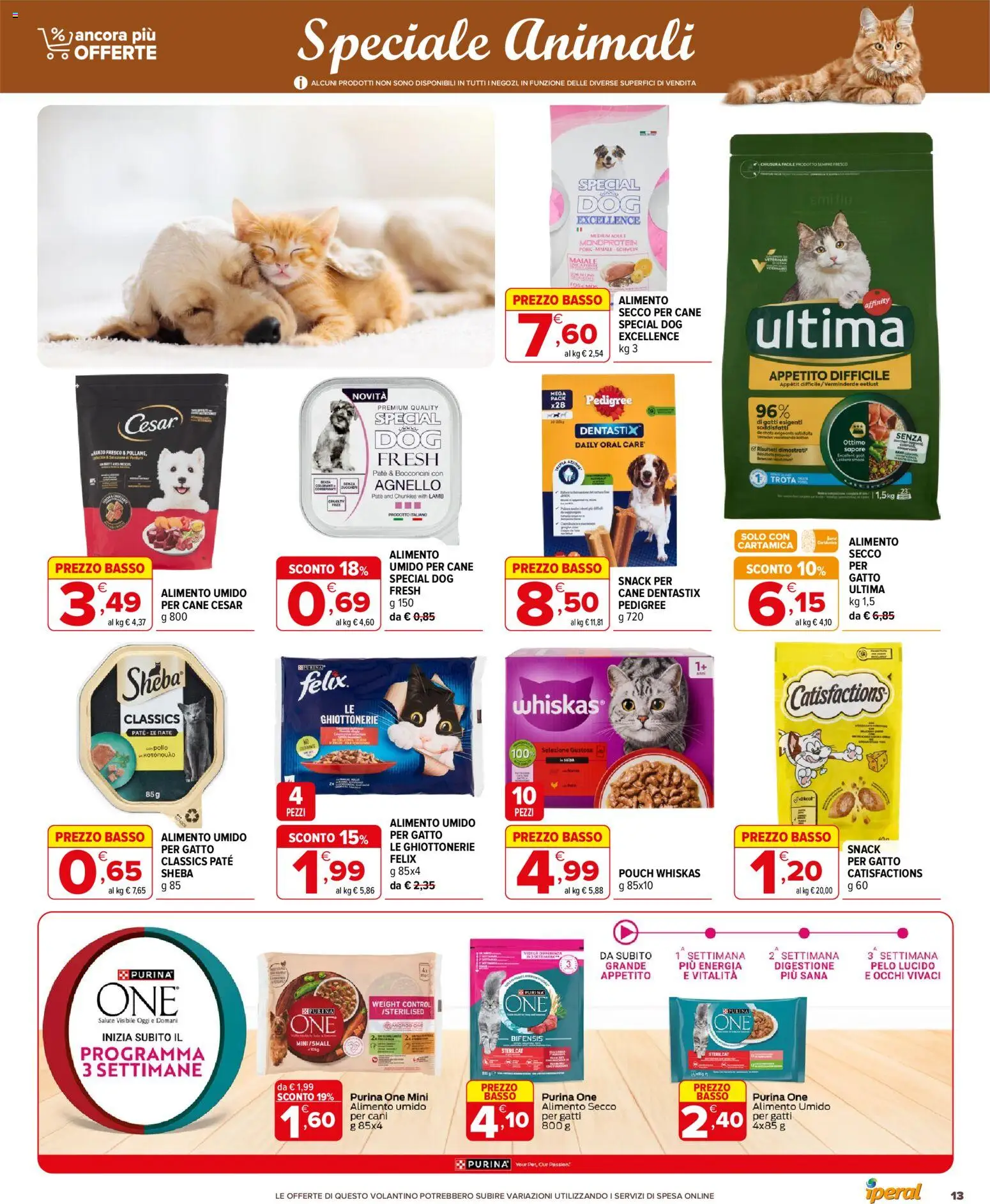 Volantino Iperal del 22.04.2026 | Pagina: 13 | Prodotti: Paté, Maiale, Trota, Agnello